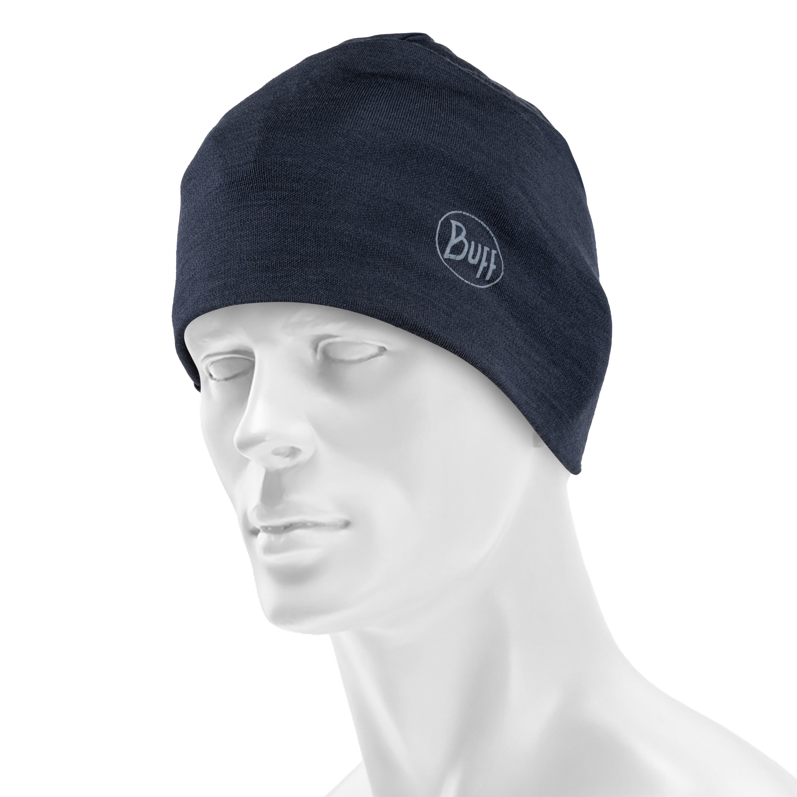 Czapka Buff Safety Merino Wool Thermal 1 Layer Solid - Navy