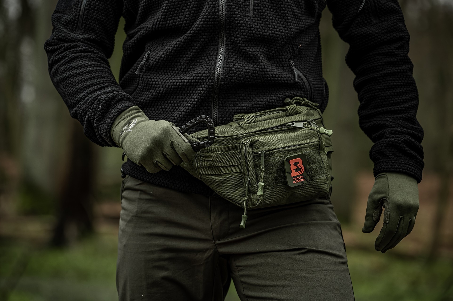 Karabińczyk Badger Outdoor CAR-16 Black - 2 szt.