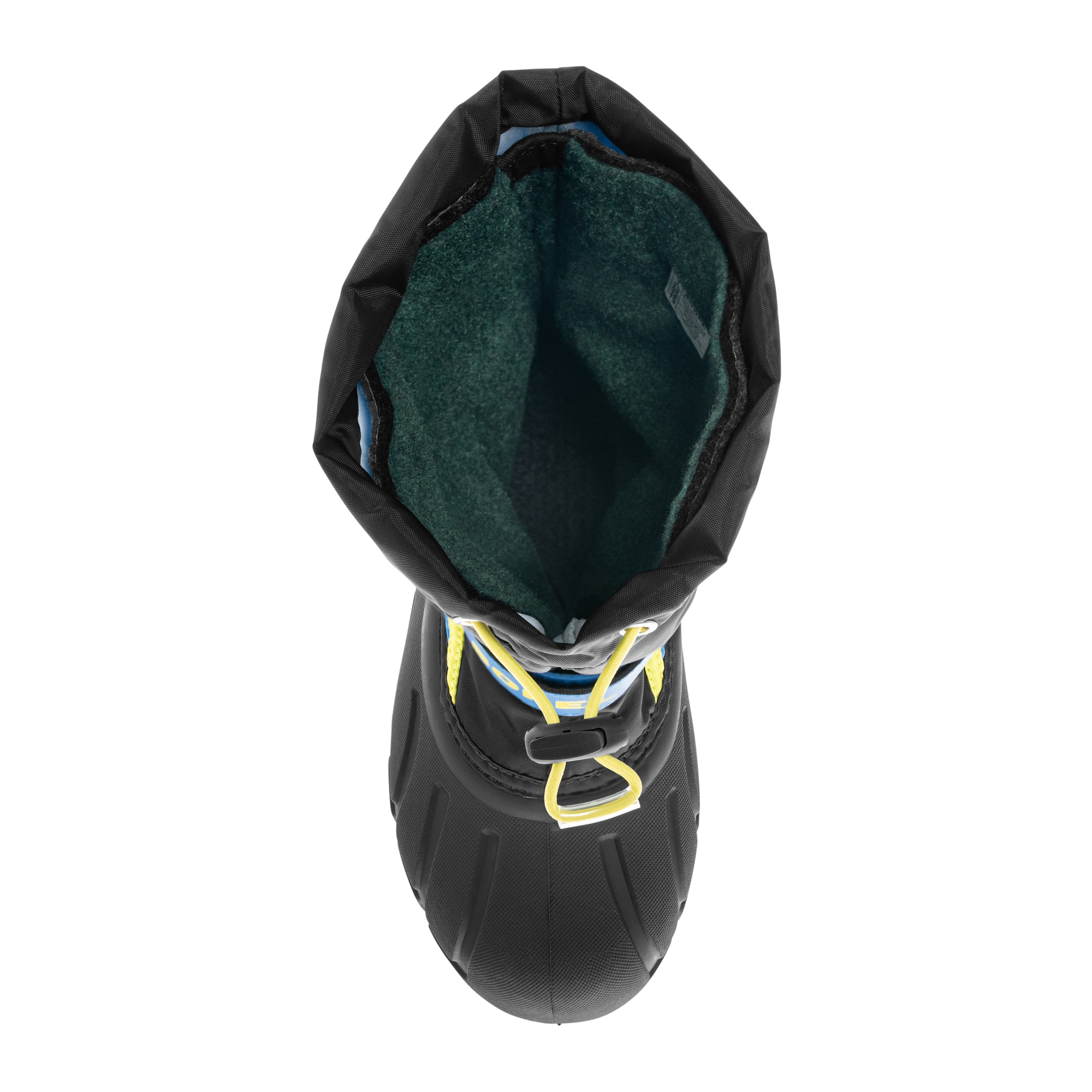 Buty śniegowce dziecięce Sorel Flurry Print Youth Boot - Black/Super Blue