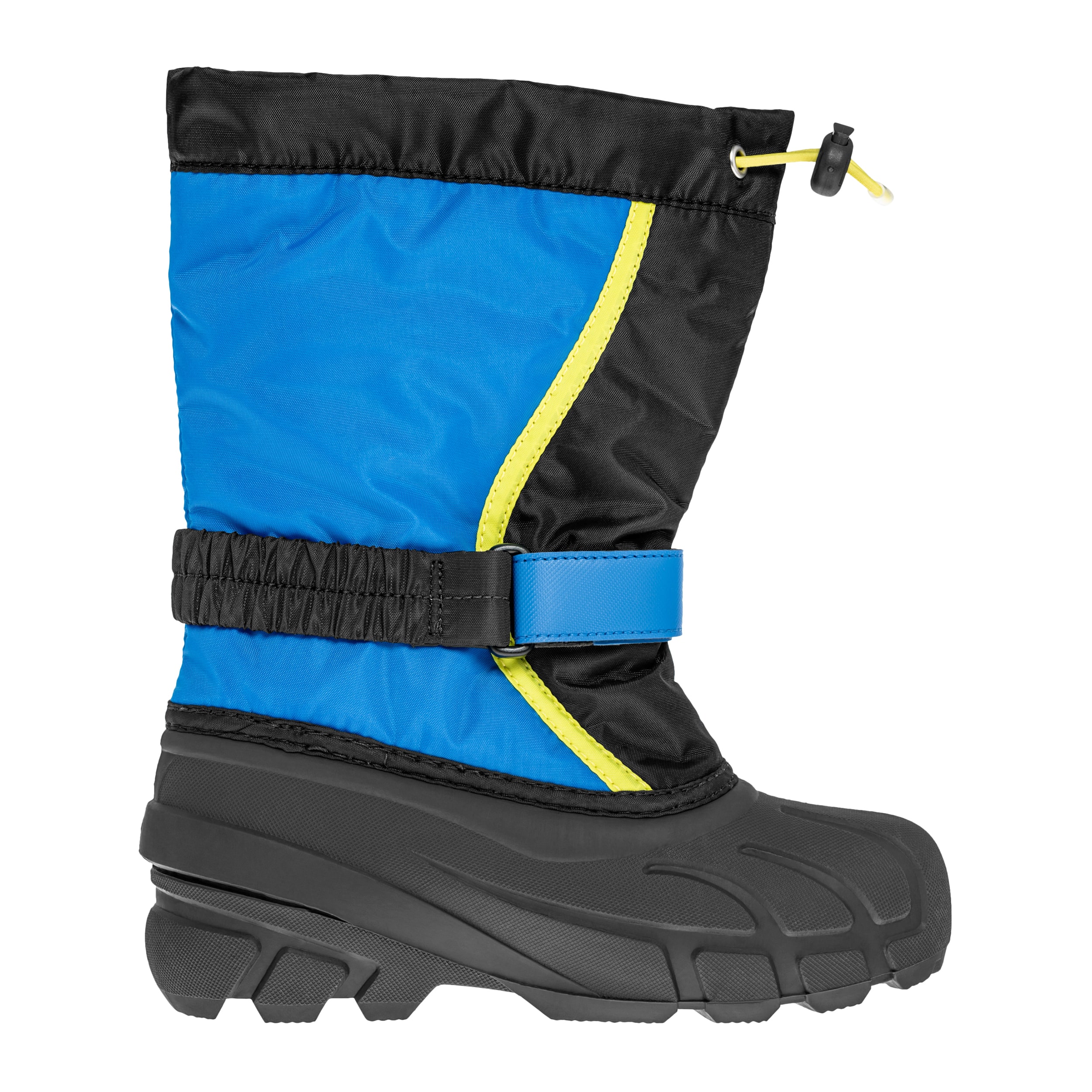 Buty śniegowce dziecięce Sorel Flurry Print Youth Boot - Black/Super Blue