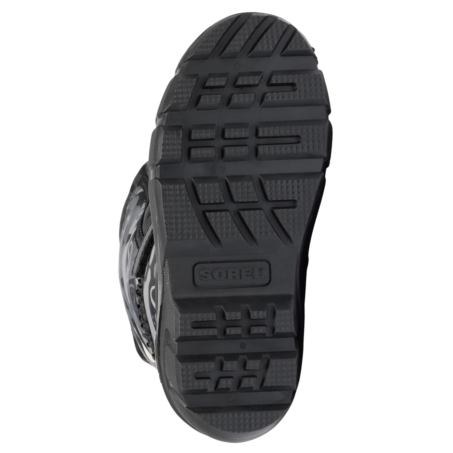 Buty śniegowce dziecięce Sorel Flurry Print Youth Boot - Black/Quarry