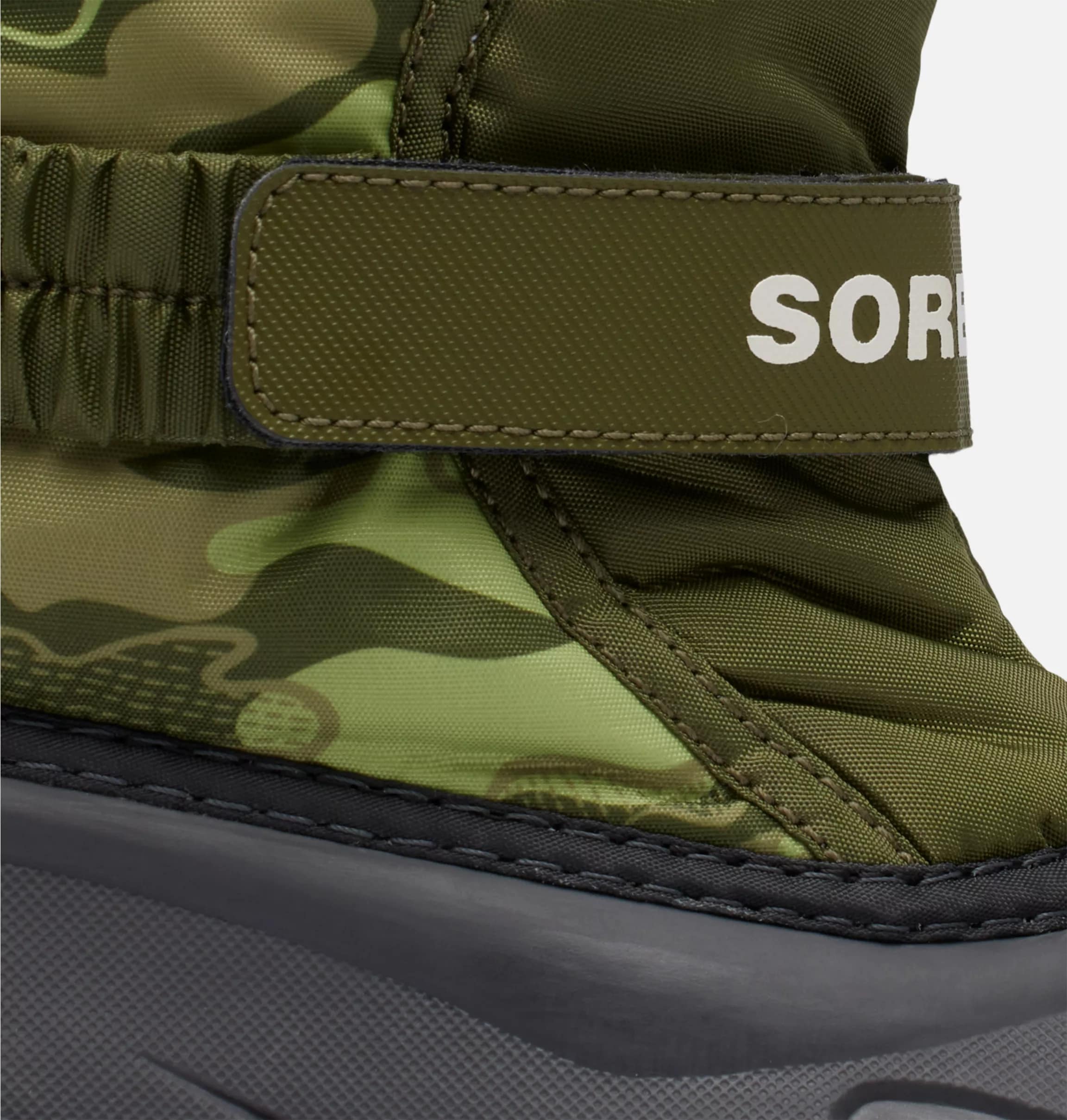 Buty śniegowce dziecięce Sorel Flurry Print Youth Boot - Utility Green/Savory