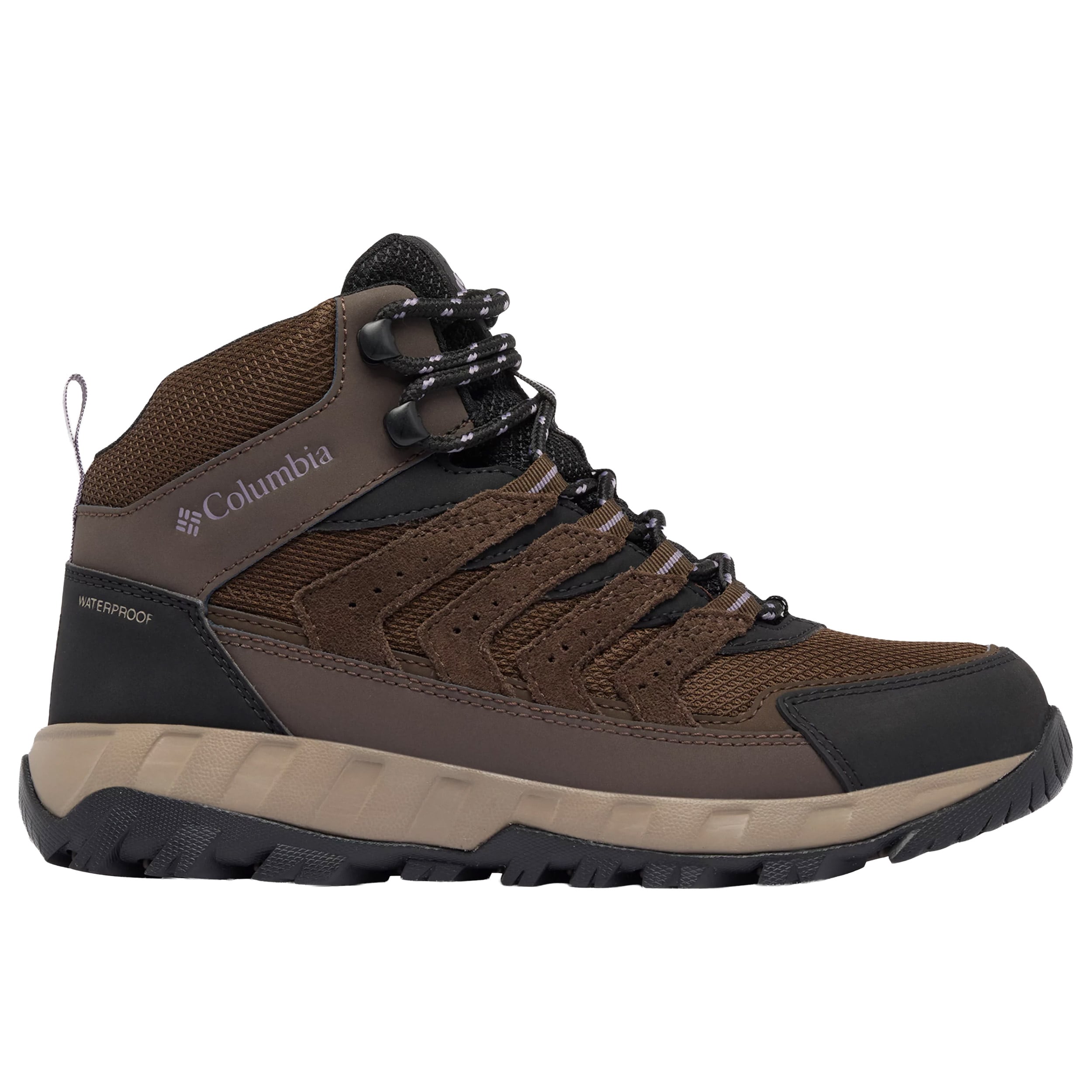 Жіночі черевики Columbia Strata Trail Mid Waterproof - Cordovan/Granite Purple