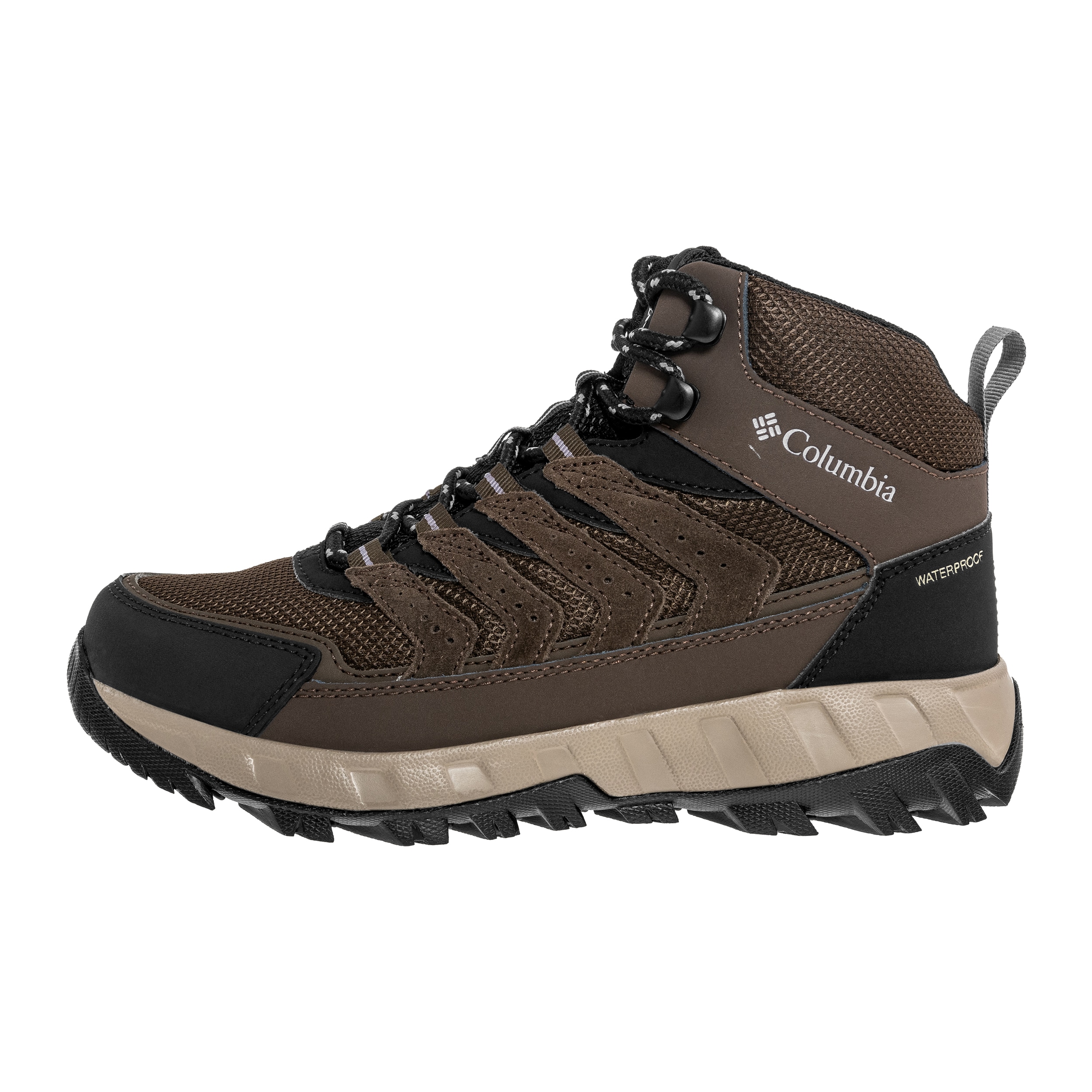 Жіночі черевики Columbia Strata Trail Mid Waterproof - Cordovan/Granite Purple