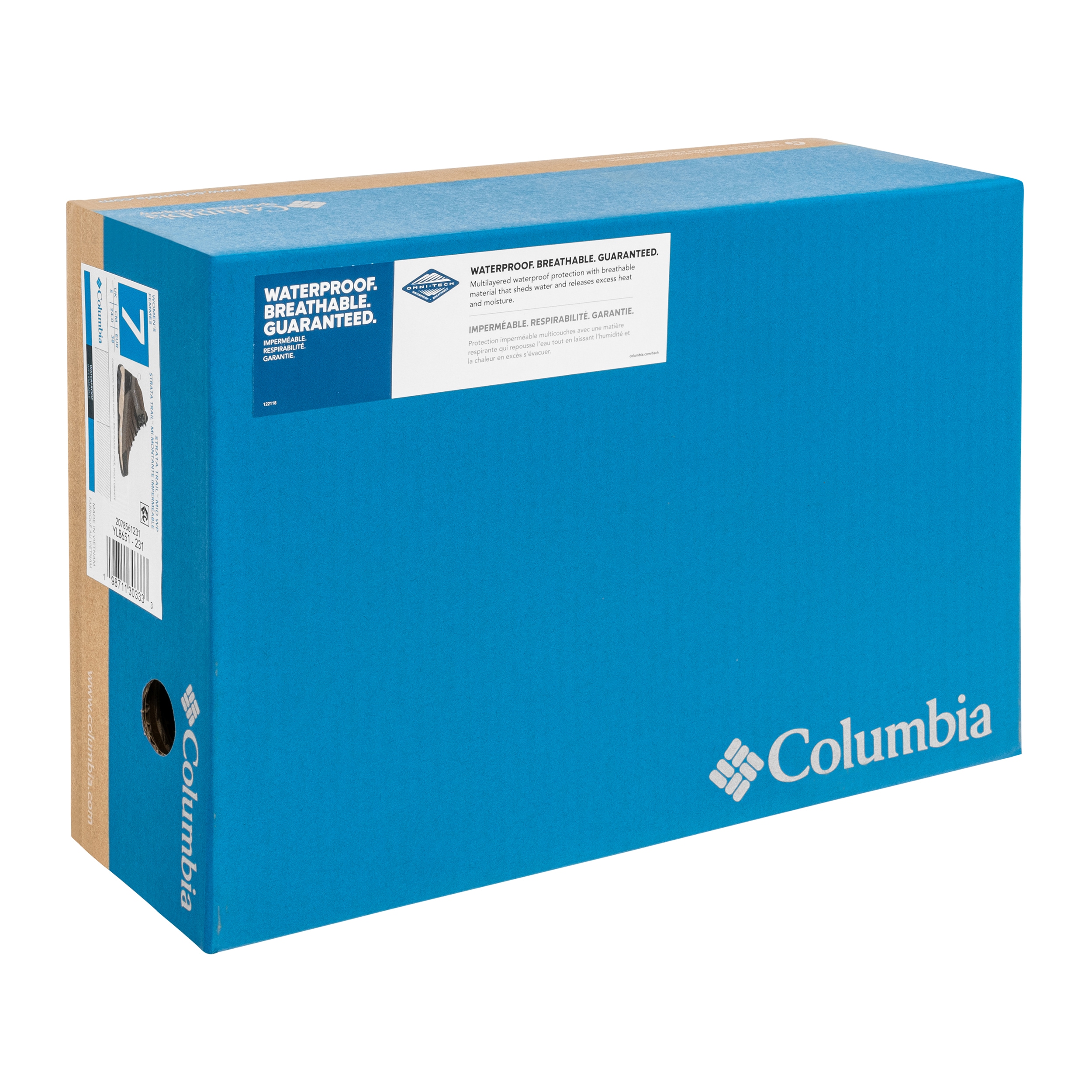 Жіночі черевики Columbia Strata Trail Mid Waterproof - Cordovan/Granite Purple