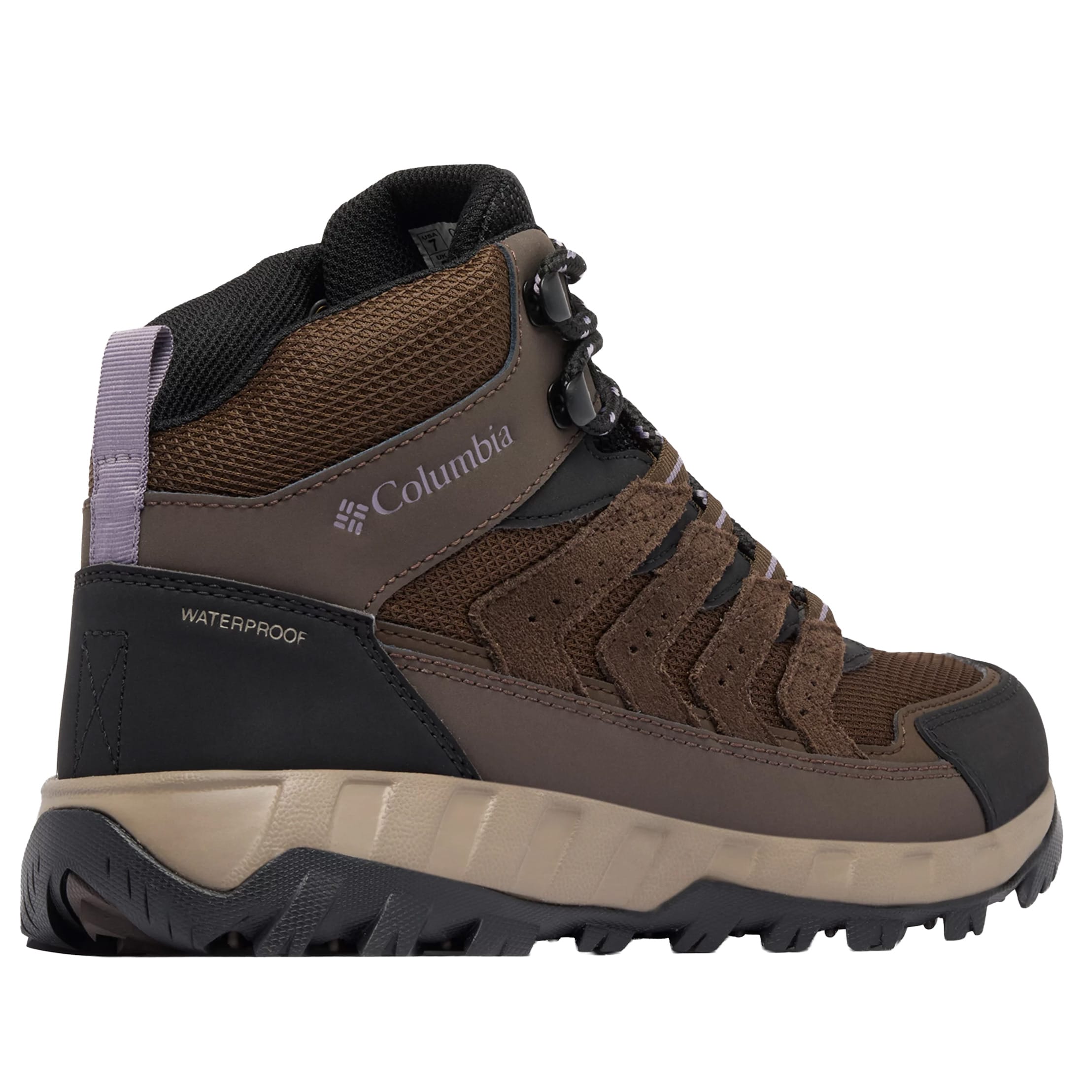 Жіночі черевики Columbia Strata Trail Mid Waterproof - Cordovan/Granite Purple