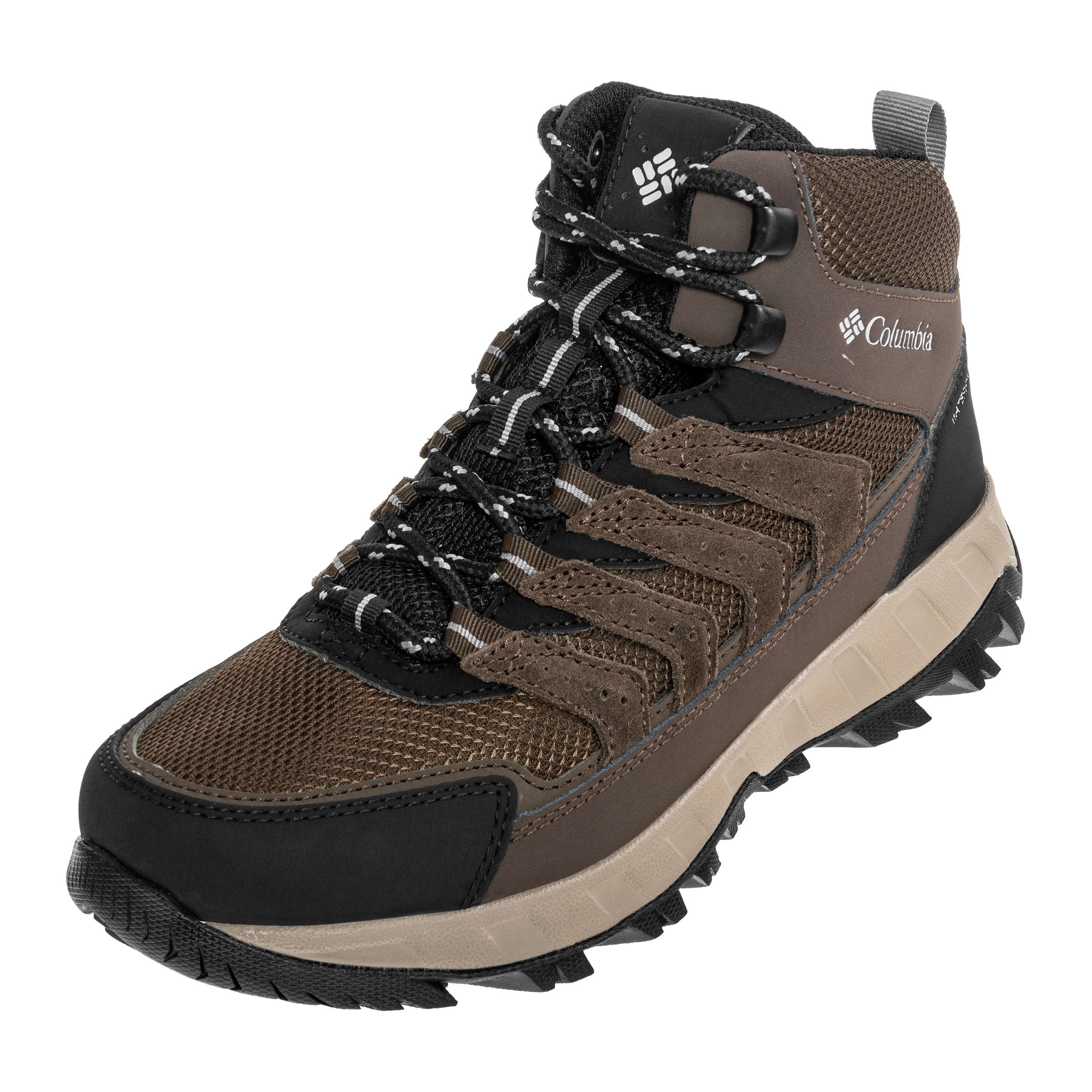 Buty damskie Columbia Strata Trail Mid Waterproof - Cordovan/Granite Purple