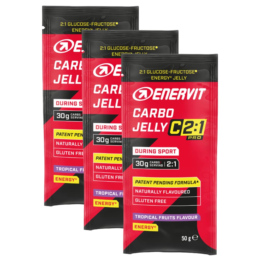 Galaretka energetyczna Enervit C2:1 Carbo 50 g owoce tropikalne - 3 szt.