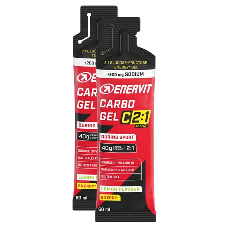 Żel energetyczny Enervit Sport Carbo Gel C2:1PRO 60 ml cytrynowy z sodem - 2 szt.