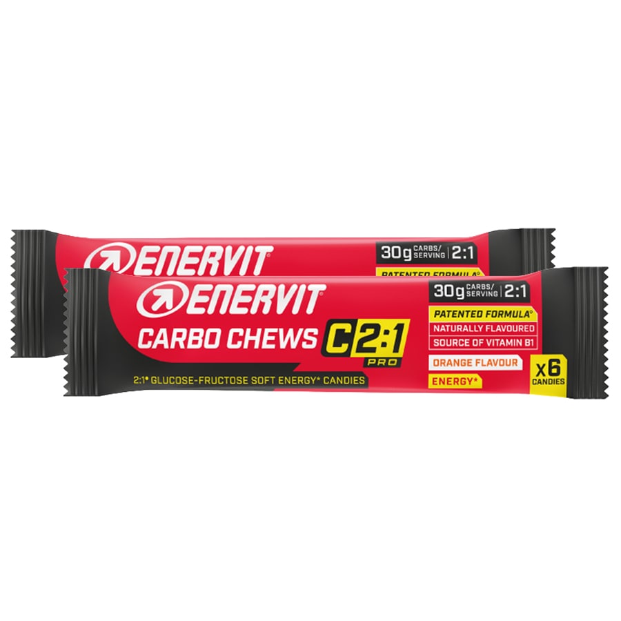 Żelki energetyczne Enervit Sport Carbo Chews C2:1PRO 34 g pomarańczowe - 2 szt.