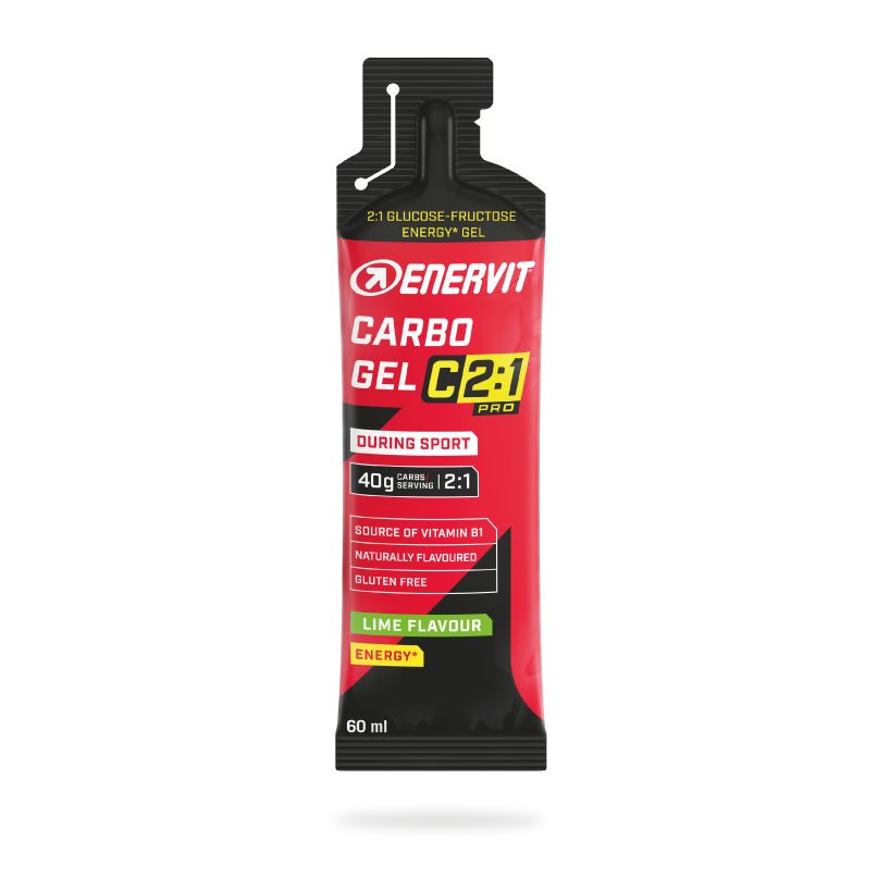 Żel energetyczny Enervit Sport Carbo Gel C2:1PRO - 3 x 60 ml - Cytryna-soda/Cola-kofeina/Limonka