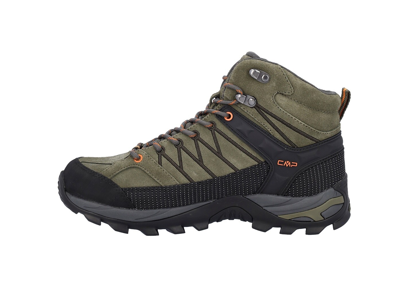 Buty trekkingowe CMP Rigel Mid Waterproof - Olive/Flame