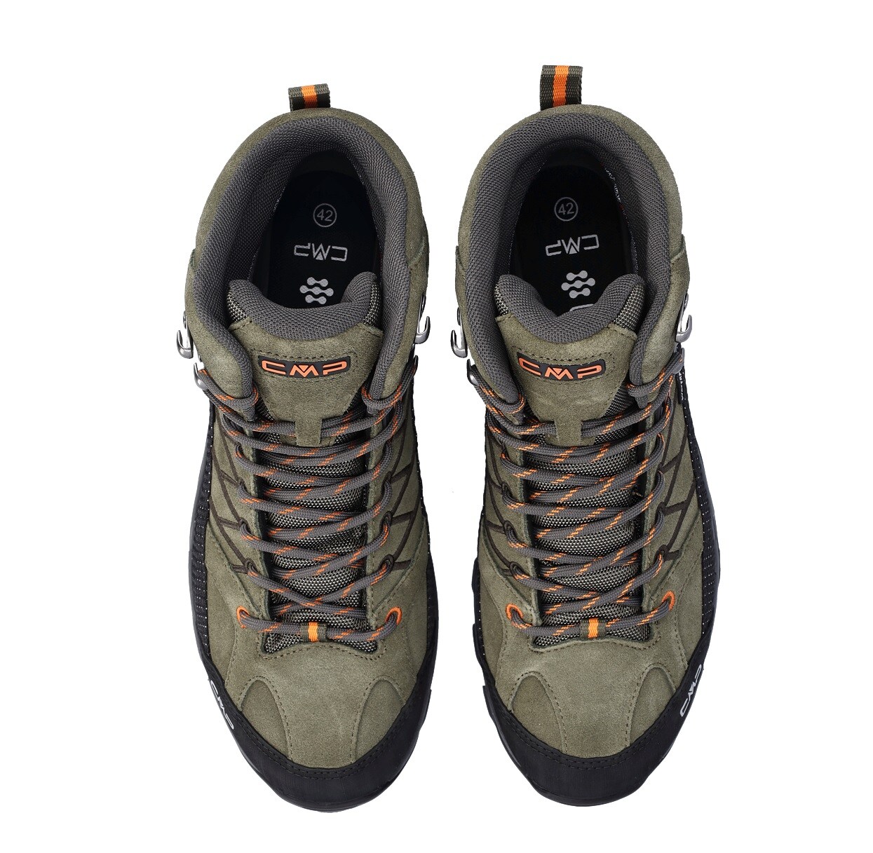 Buty trekkingowe CMP Rigel Mid Waterproof - Olive/Flame