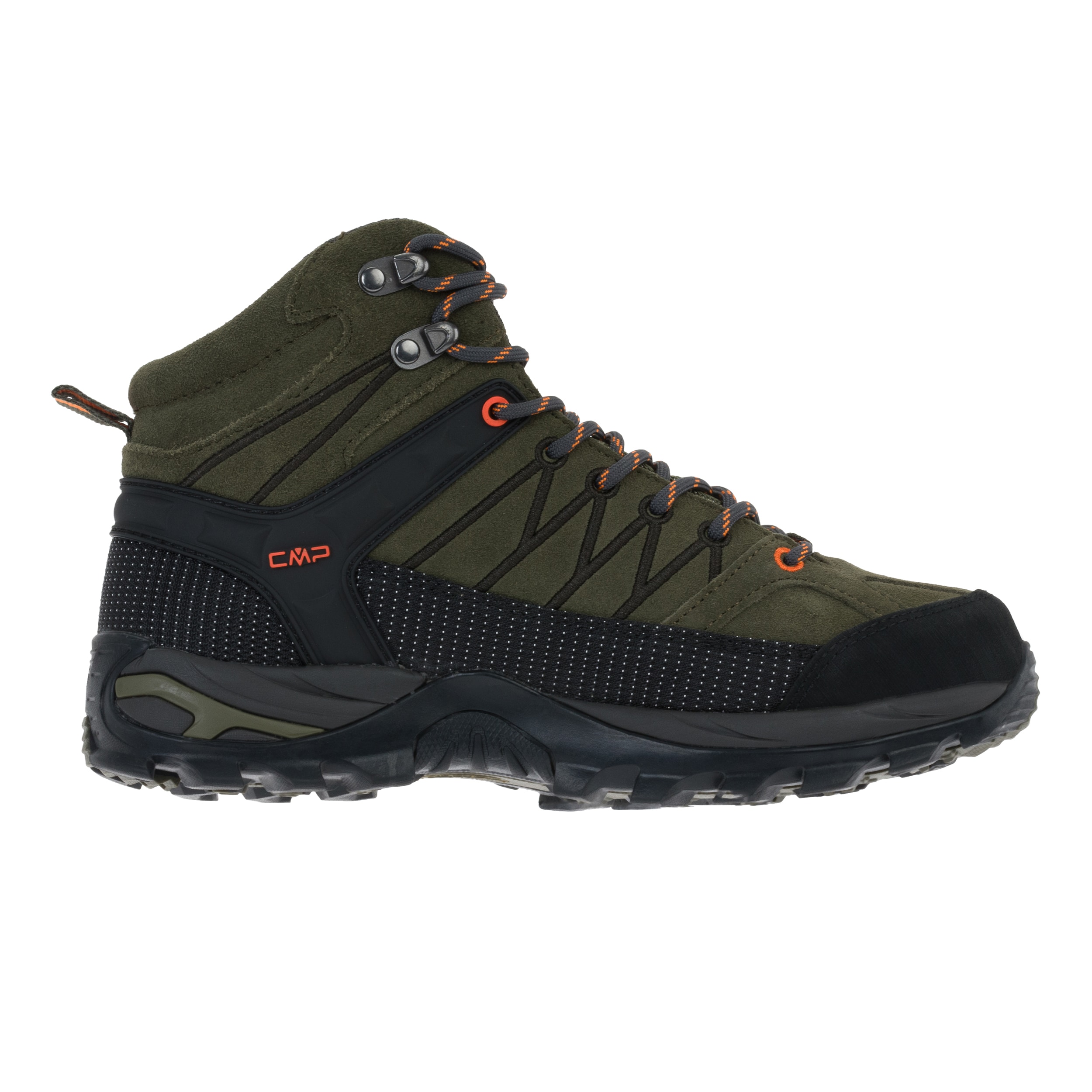 Buty trekkingowe CMP Rigel Mid Waterproof - Olive/Flame