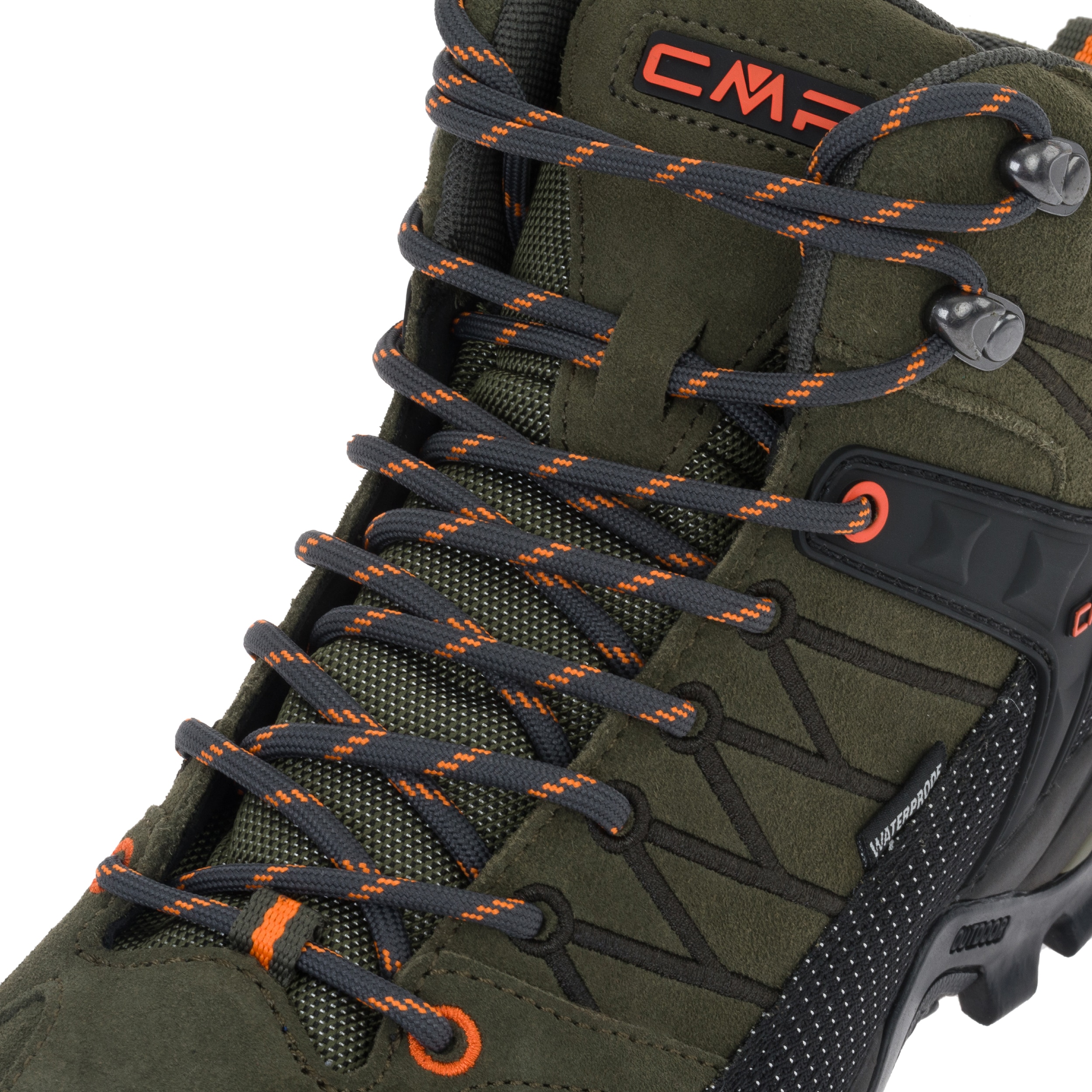 Buty trekkingowe CMP Rigel Mid Waterproof - Olive/Flame