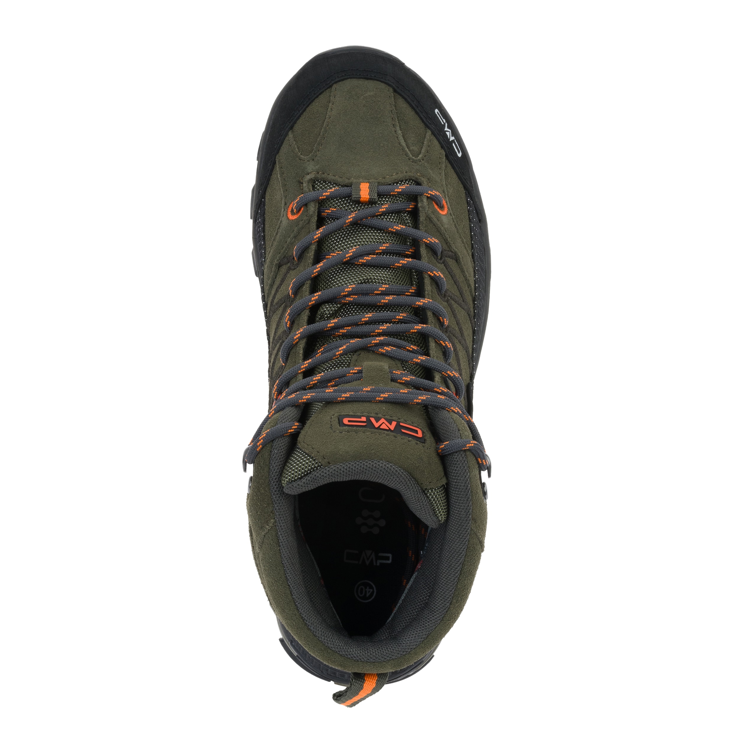 Buty trekkingowe CMP Rigel Mid Waterproof - Olive/Flame