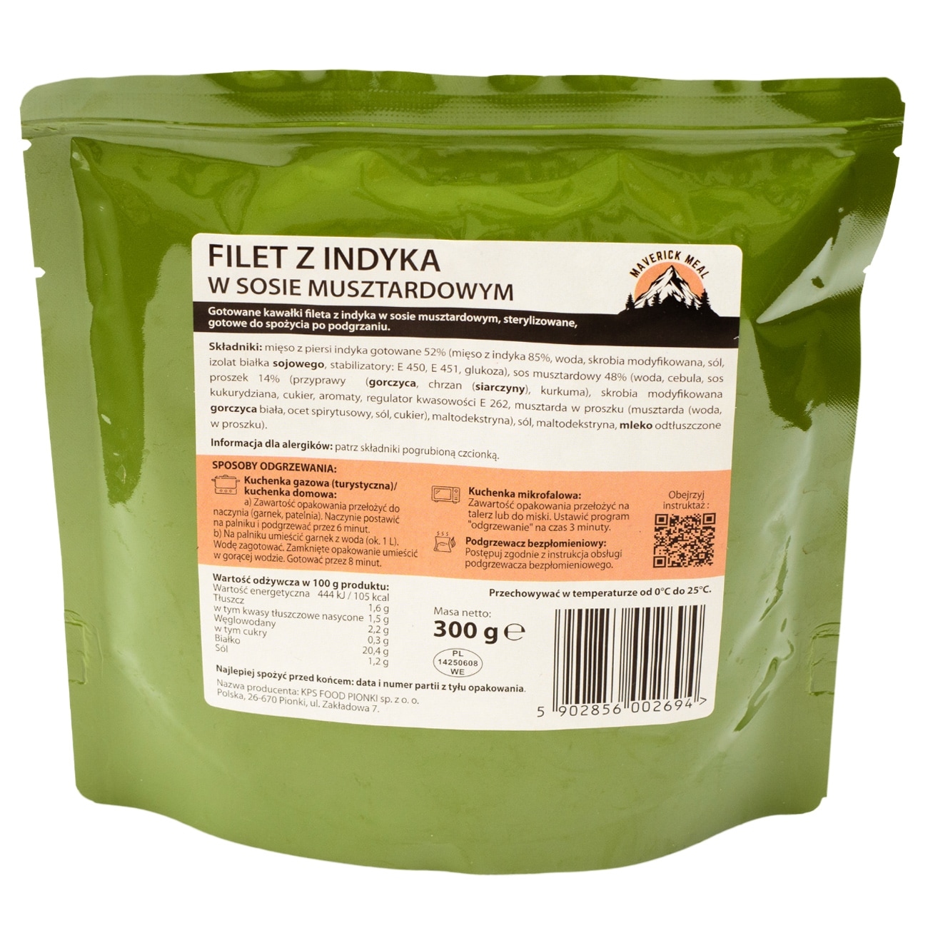 Готова страва Maverick Food Індичка в гірчичному соусі - 300 г