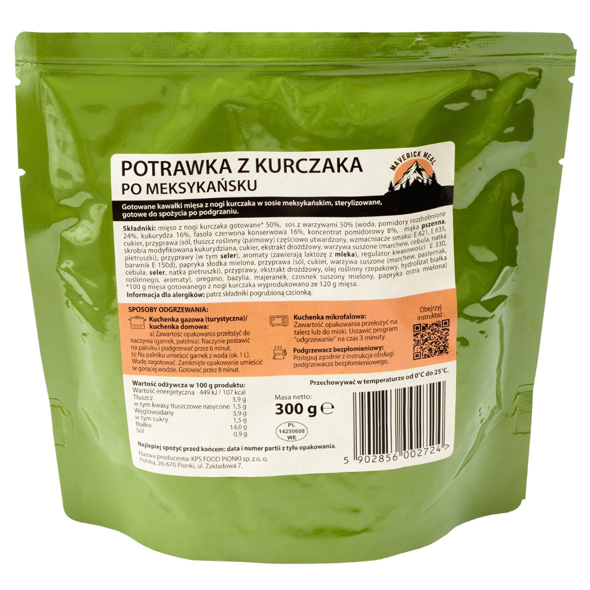 Готова страва Maverick Food Страва з курки по-мексиканськи - 300 г