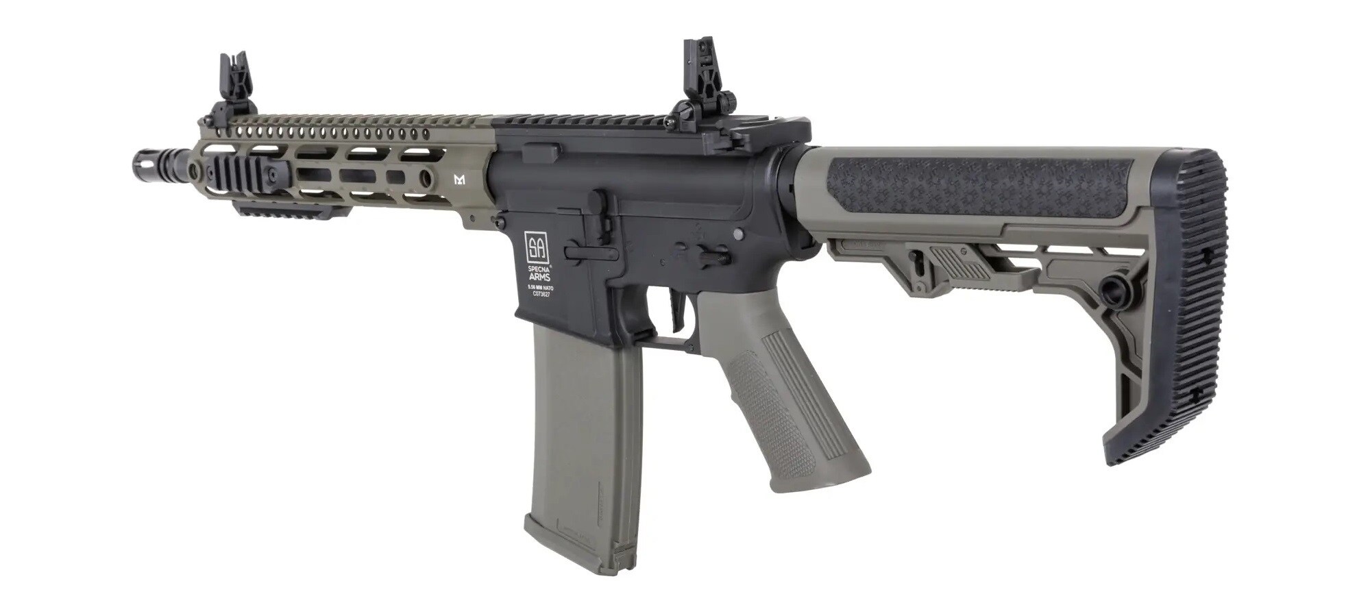 Karabinek szturmowy AEG Specna Arms SA-C20-L CORE Light Ops Stock HAL ETU Gen.2 - Olive