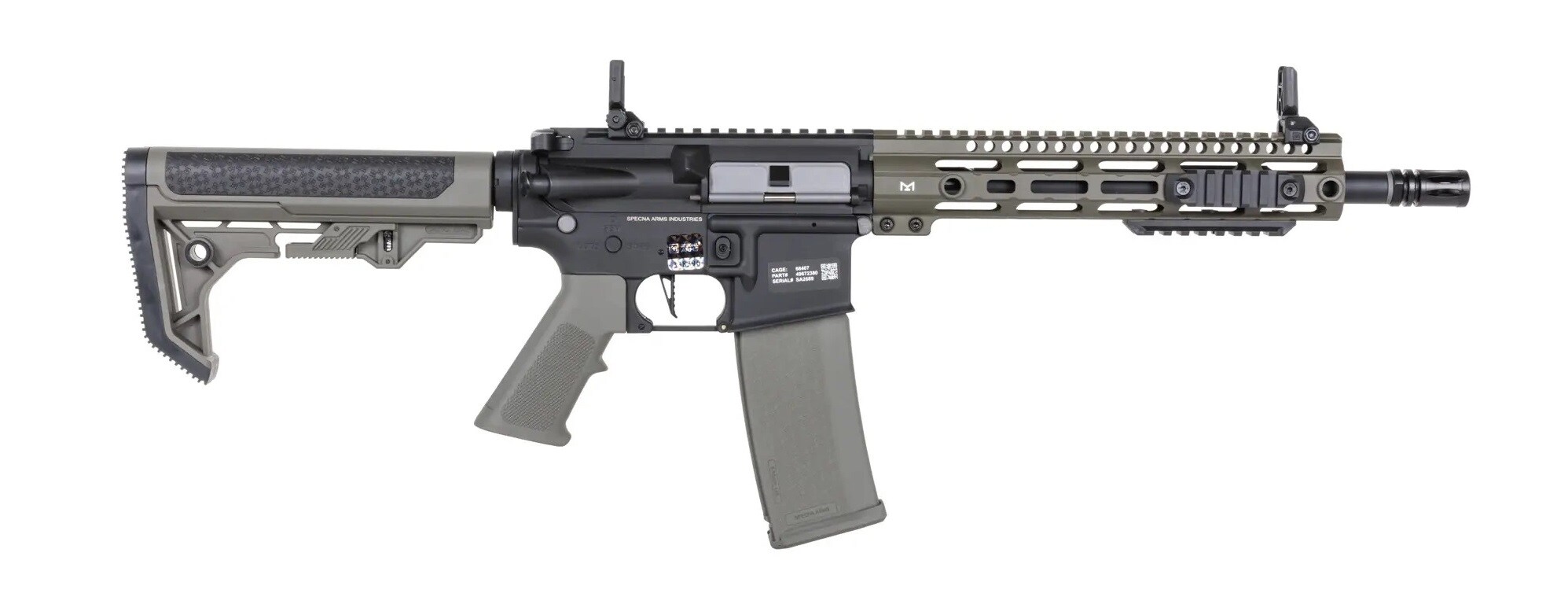 Karabinek szturmowy AEG Specna Arms SA-C20-L CORE Light Ops Stock HAL ETU Gen.2 - Olive