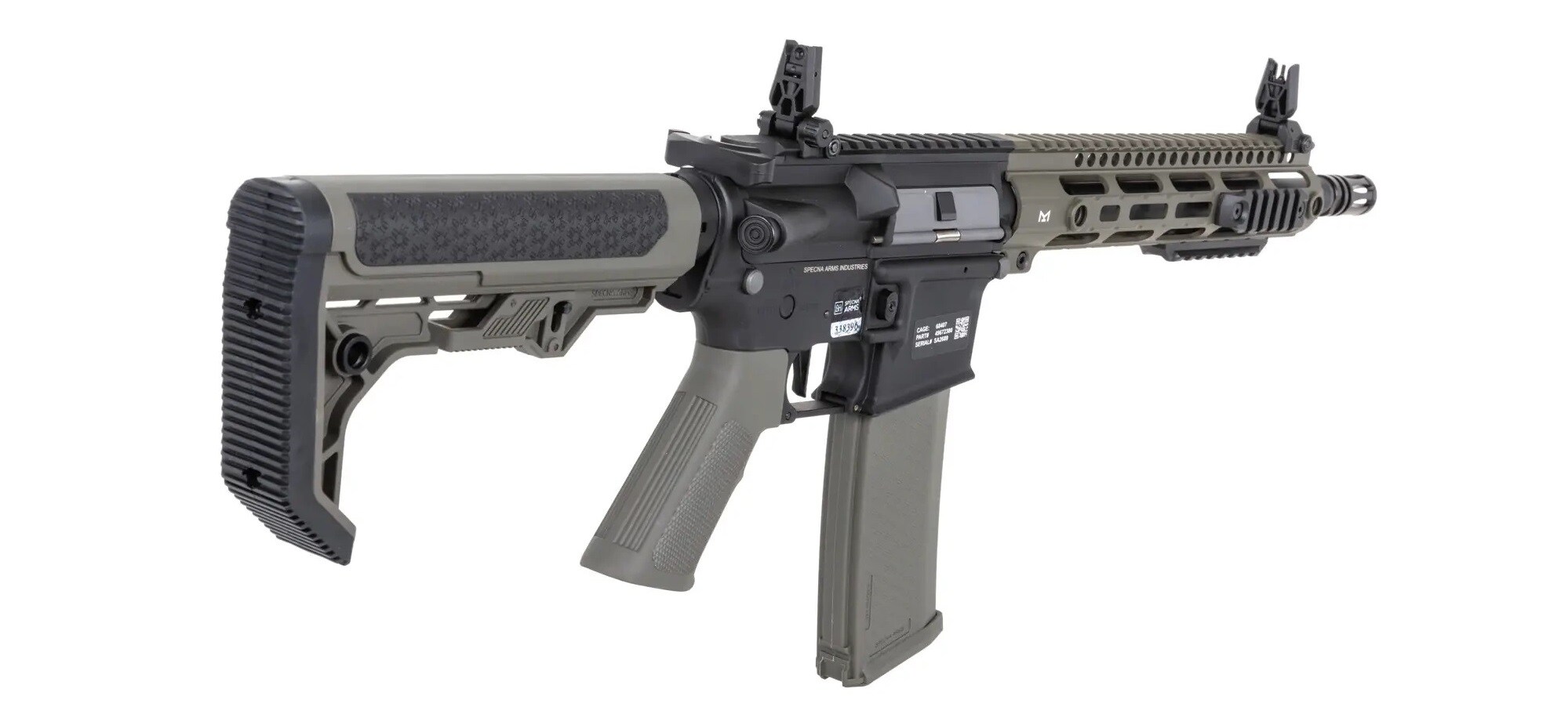 Karabinek szturmowy AEG Specna Arms SA-C20-L CORE Light Ops Stock HAL ETU Gen.2 - Olive