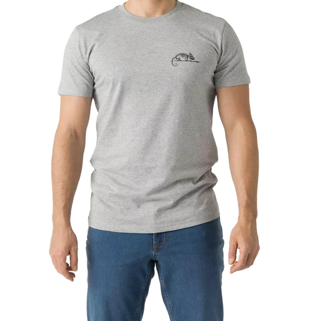 Koszulka T-Shirt Helikon Logo - Mid Grey Melange