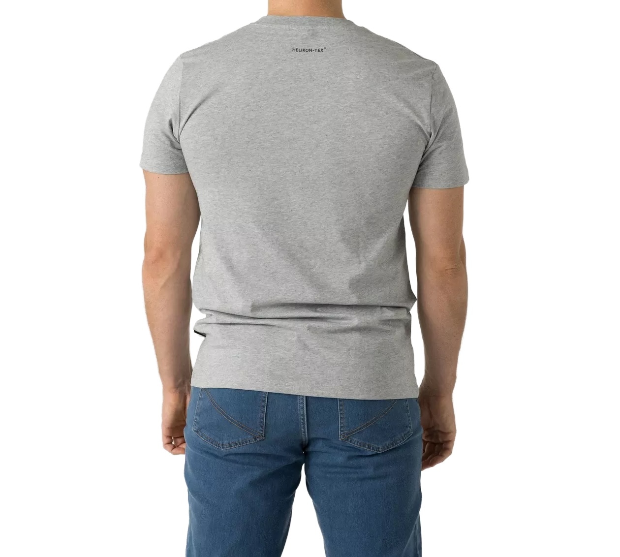 Koszulka T-Shirt Helikon Logo - Mid Grey Melange