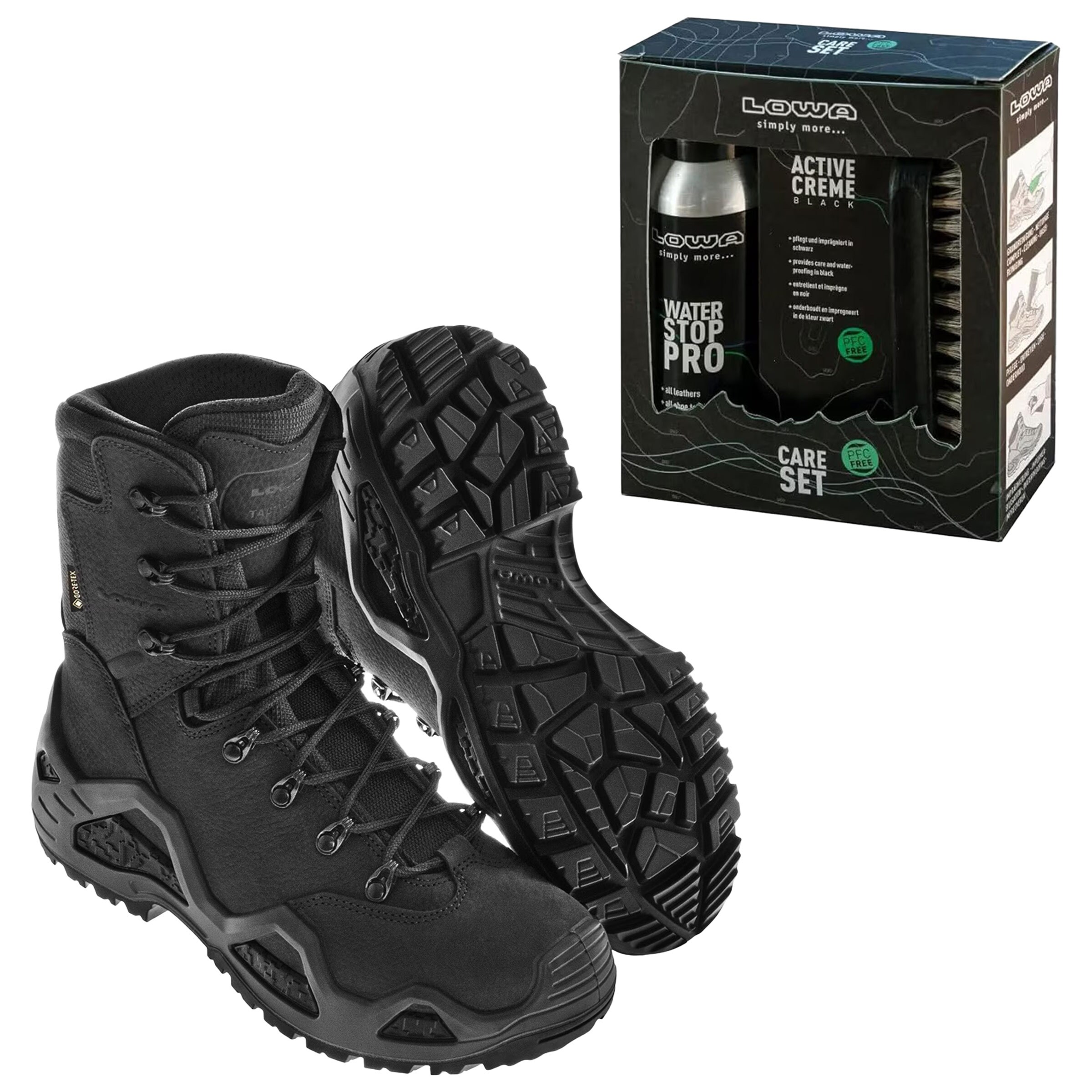 Жіночі черевики Lowa Z-8N GTX WS C Black + Care Set Lowa для чищення взуття - набір