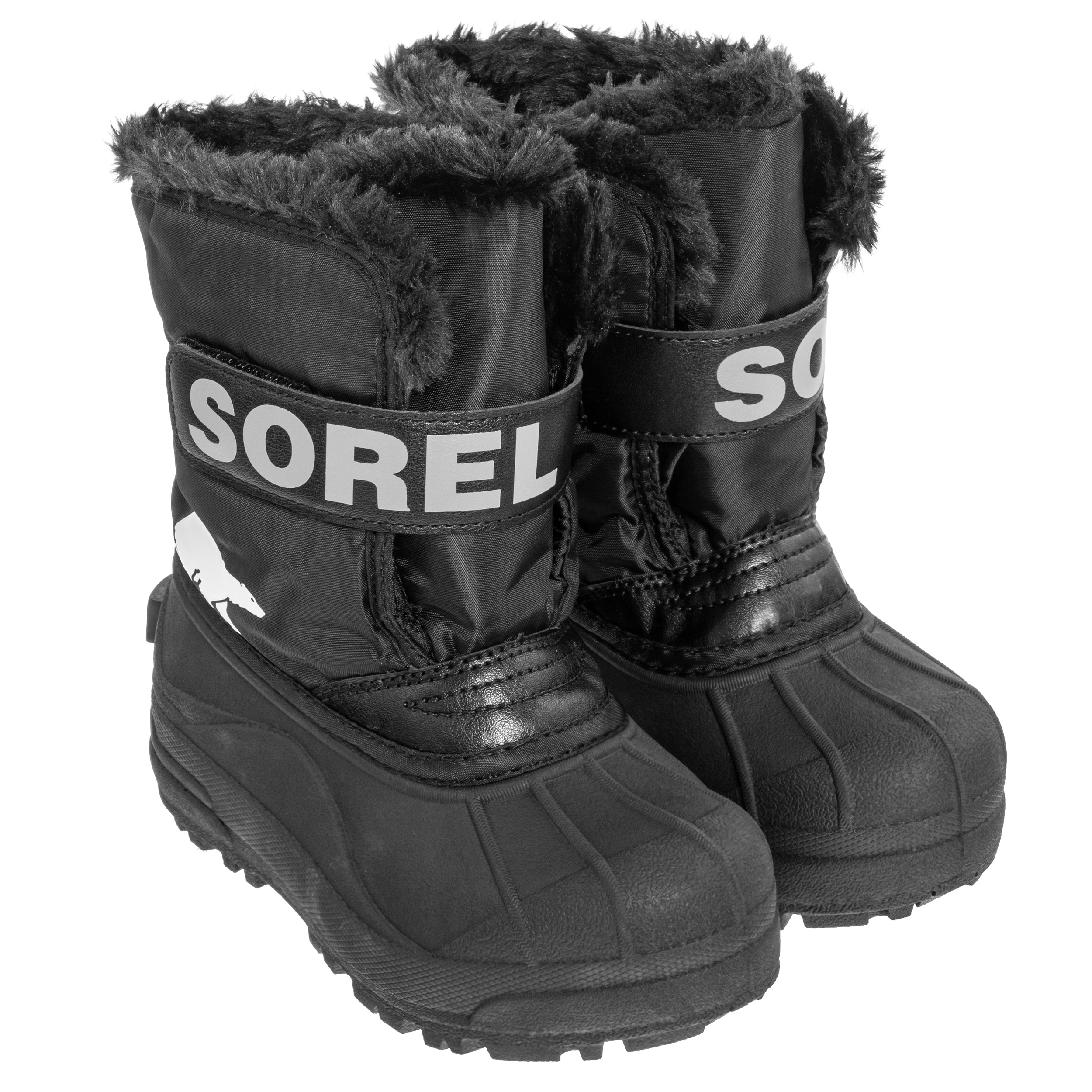 Buty śniegowce dziecięce Sorel Snow Commander Boot - Black/Charcoal