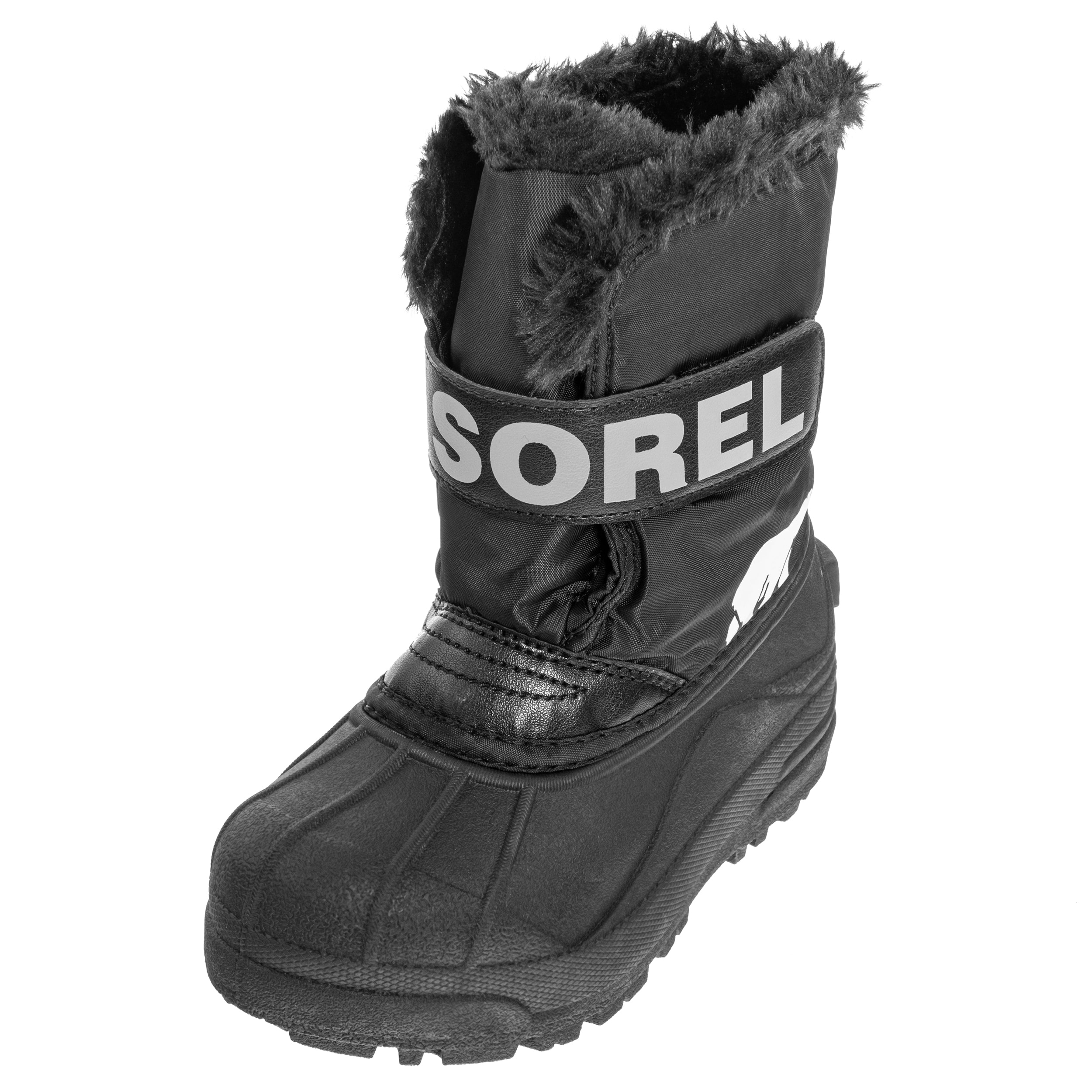 Buty śniegowce dziecięce Sorel Snow Commander Boot - Black/Charcoal