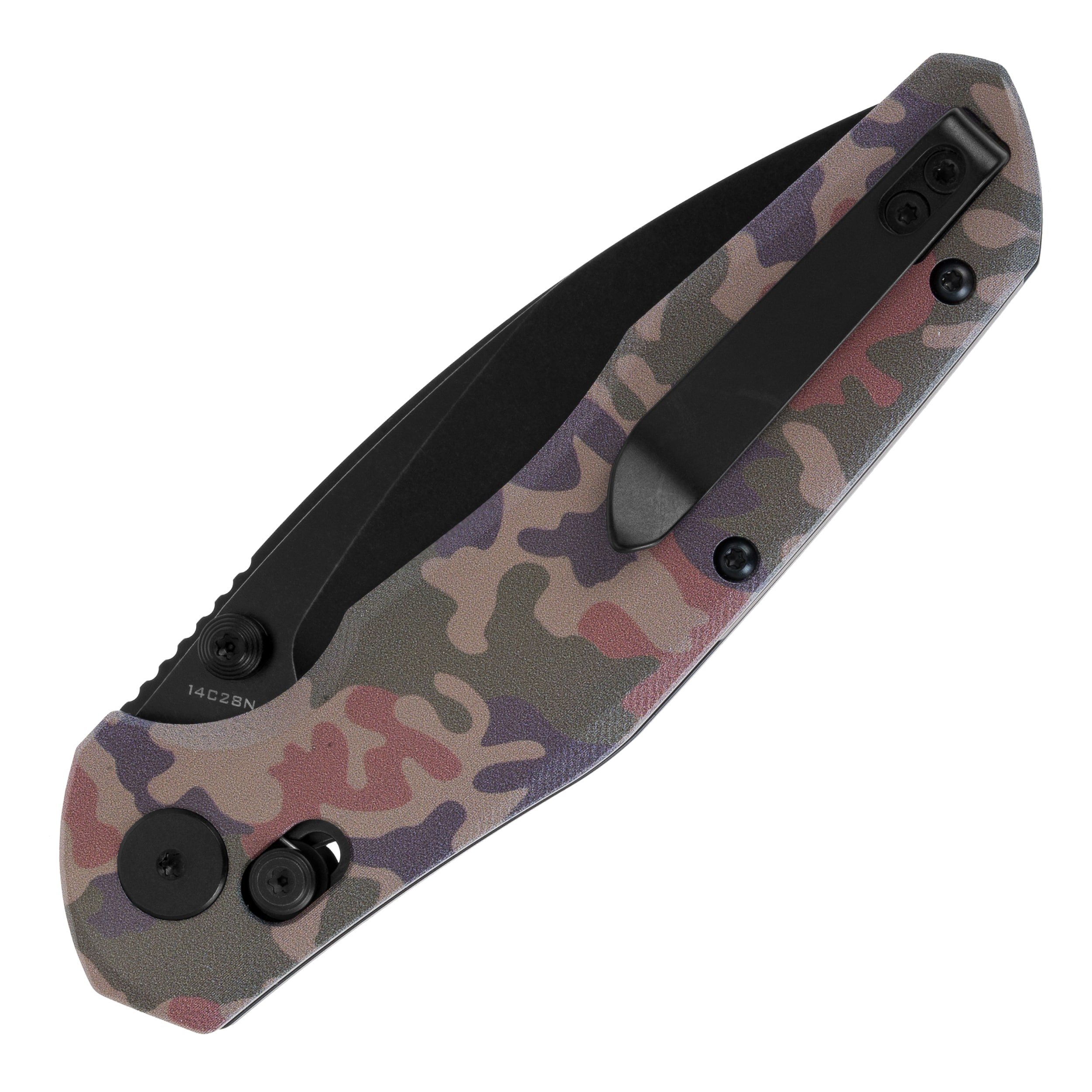 Nóż składany Bestechman Ronan Stonewash - wz.93 Pantera PL Woodland