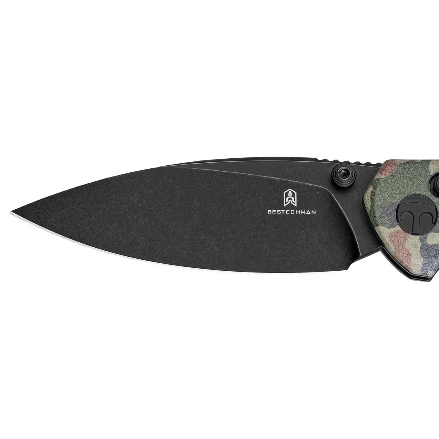 Nóż składany Bestechman Ronan Stonewash - wz.93 Pantera PL Woodland