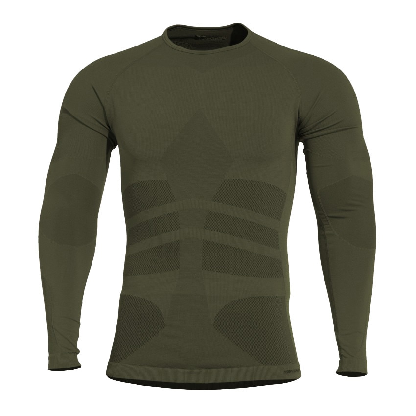 Bielizna termoaktywna Pentagon Plexis Camo Green - komplet