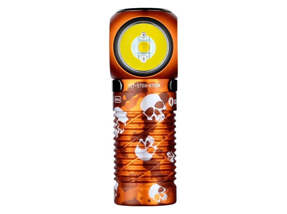 Latarka czołowa i kątowa Olight Perun 3 Mini Cool White Ghost Blaze z opaską - 1250 lumenów