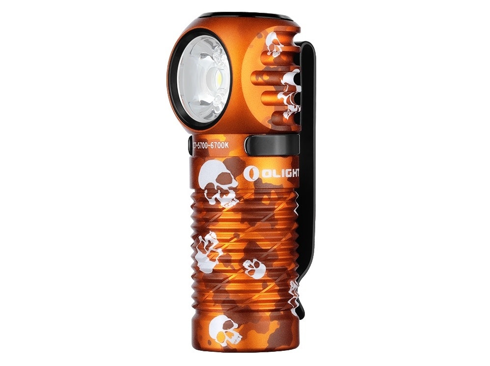 Latarka czołowa i kątowa Olight Perun 3 Mini Cool White Ghost Blaze z opaską - 1250 lumenów