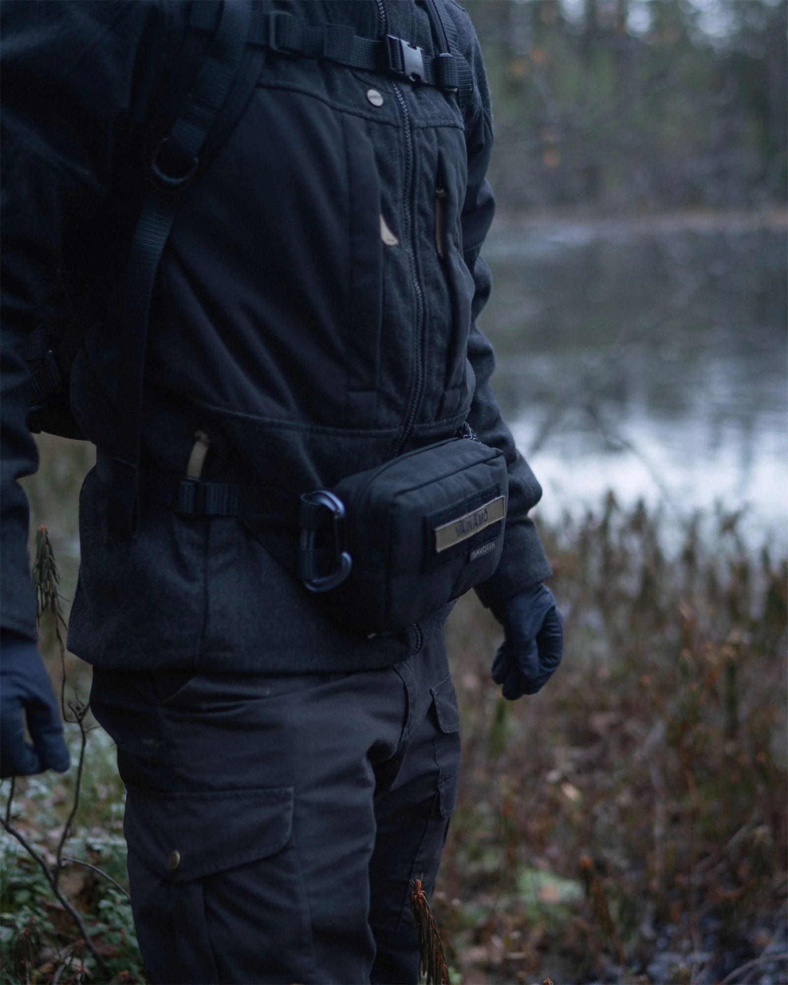 Nerka Savotta Kukkaro Hip Pack 1,5l - Black
