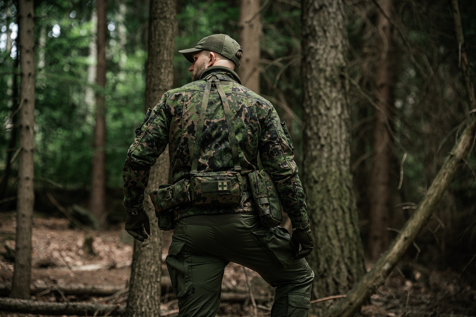 Savotta Kukkaro Hip Pack 1.5 l - M05 Finnish Woodland Camo