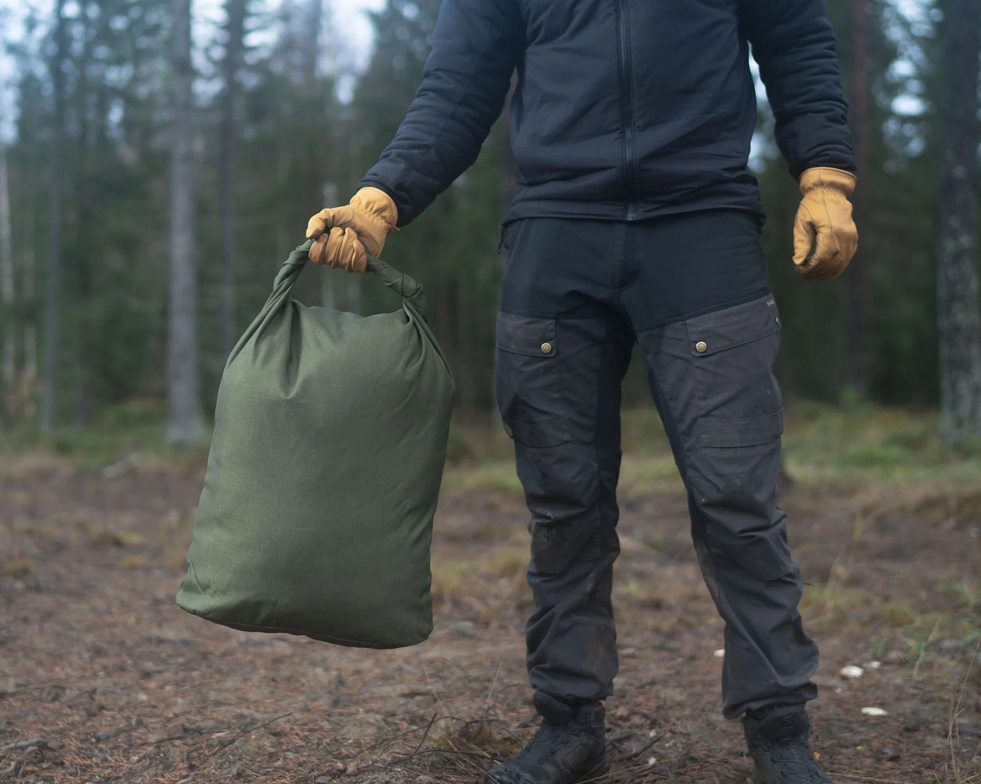 Savotta Stuffsack Rolltop 500D Transport Bag 40 l - Green