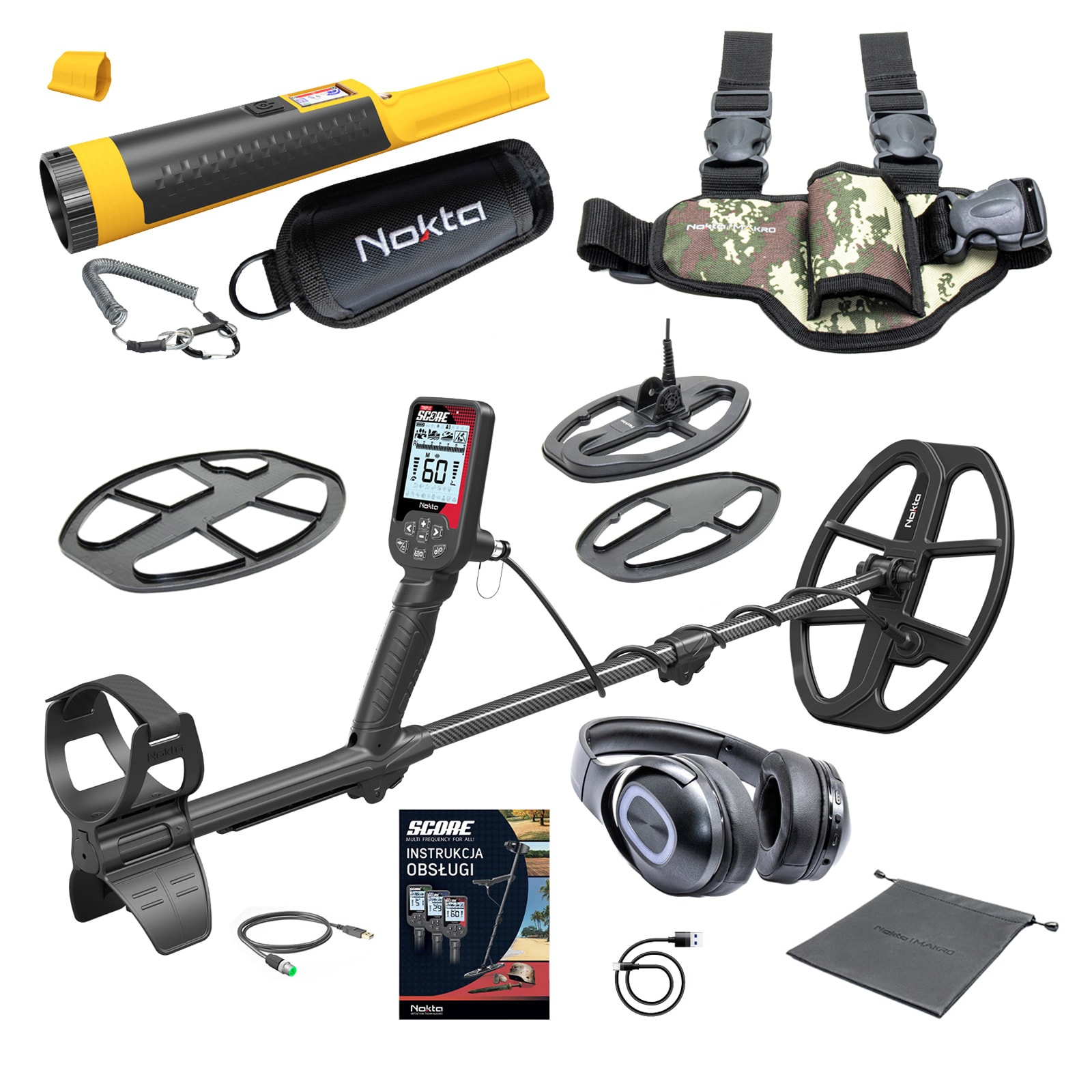 Металошукач Nokta Triple Score + AccuPoint + Leg Holster - Набір
