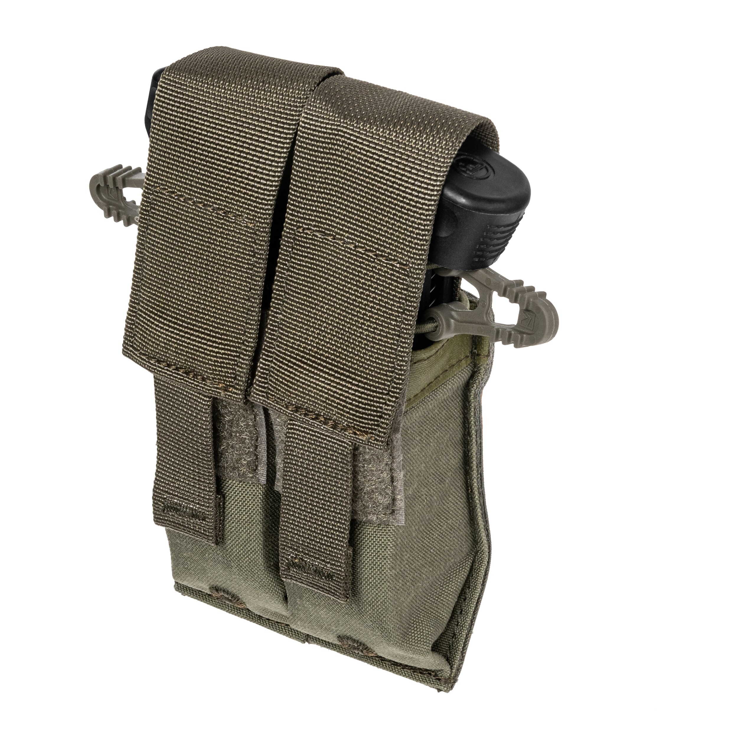 Podwójna ładownica Lindnerhof na magazynki małe PA004 - Stone Grey