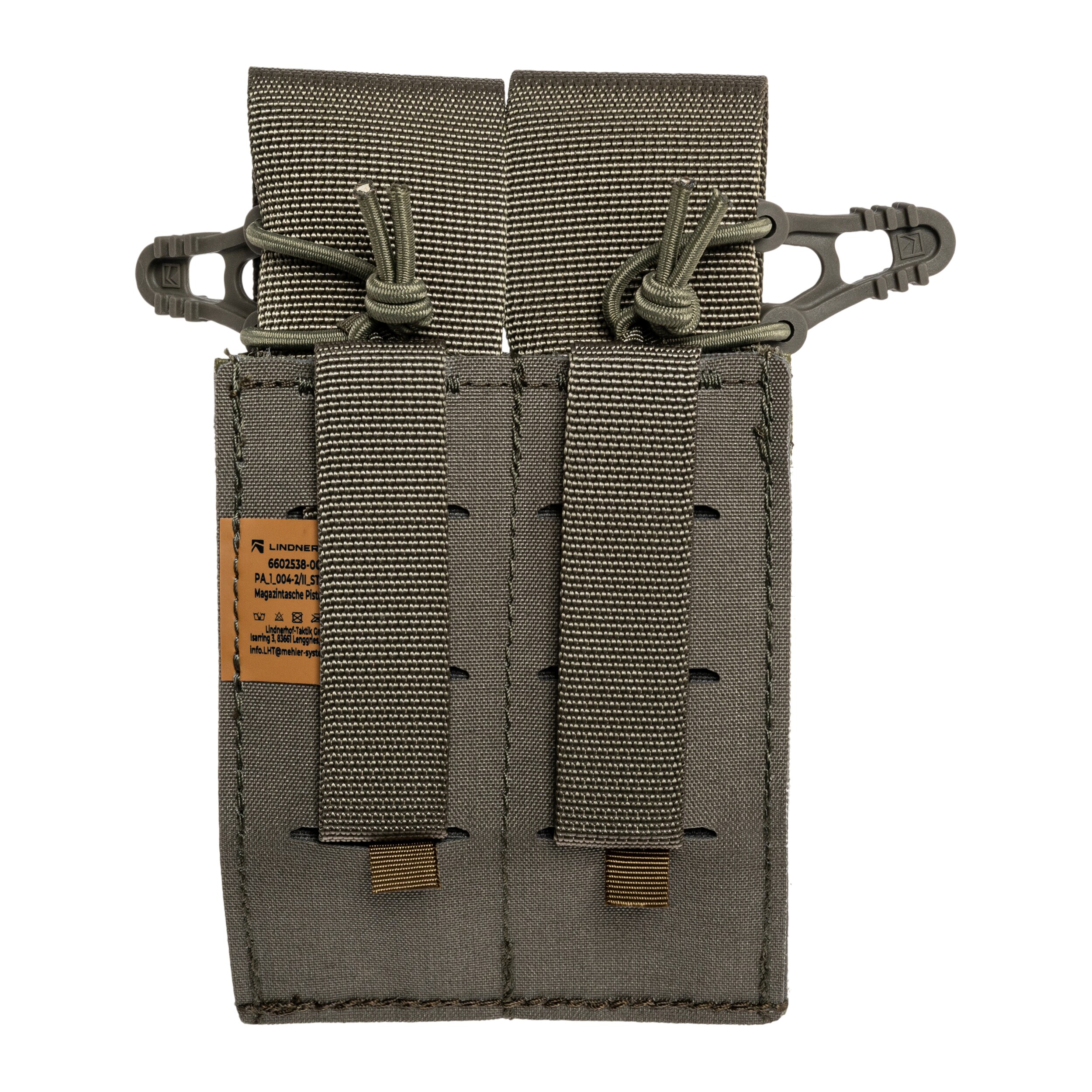 Podwójna ładownica Lindnerhof na magazynki małe PA004 - Stone Grey