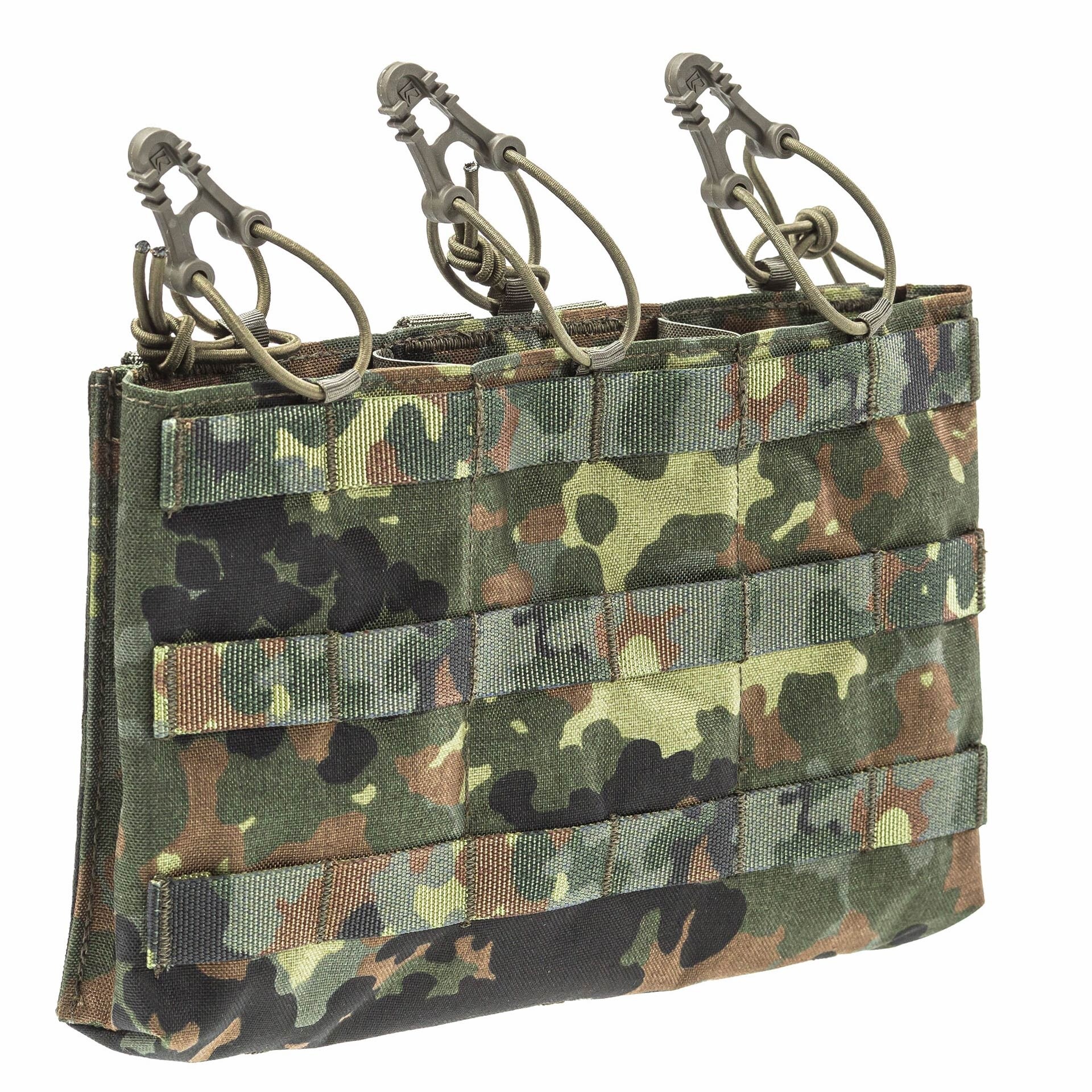 Potrójna ładownica Lindnerhof Mag Panel X3 PA098/II na magazynki 5,56 mm - Flecktarn