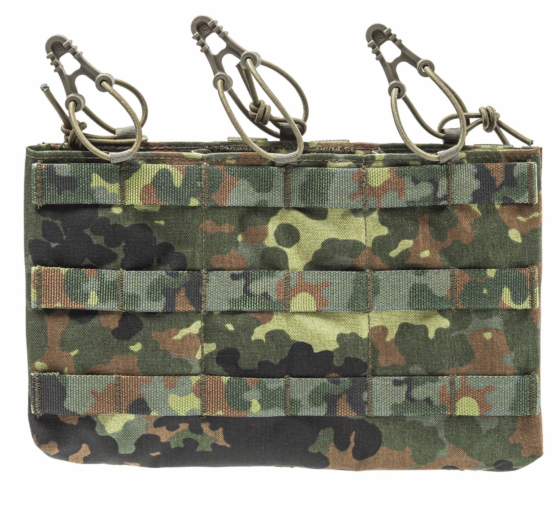 Potrójna ładownica Lindnerhof Mag Panel X3 PA098/II na magazynki 5,56 mm - Flecktarn