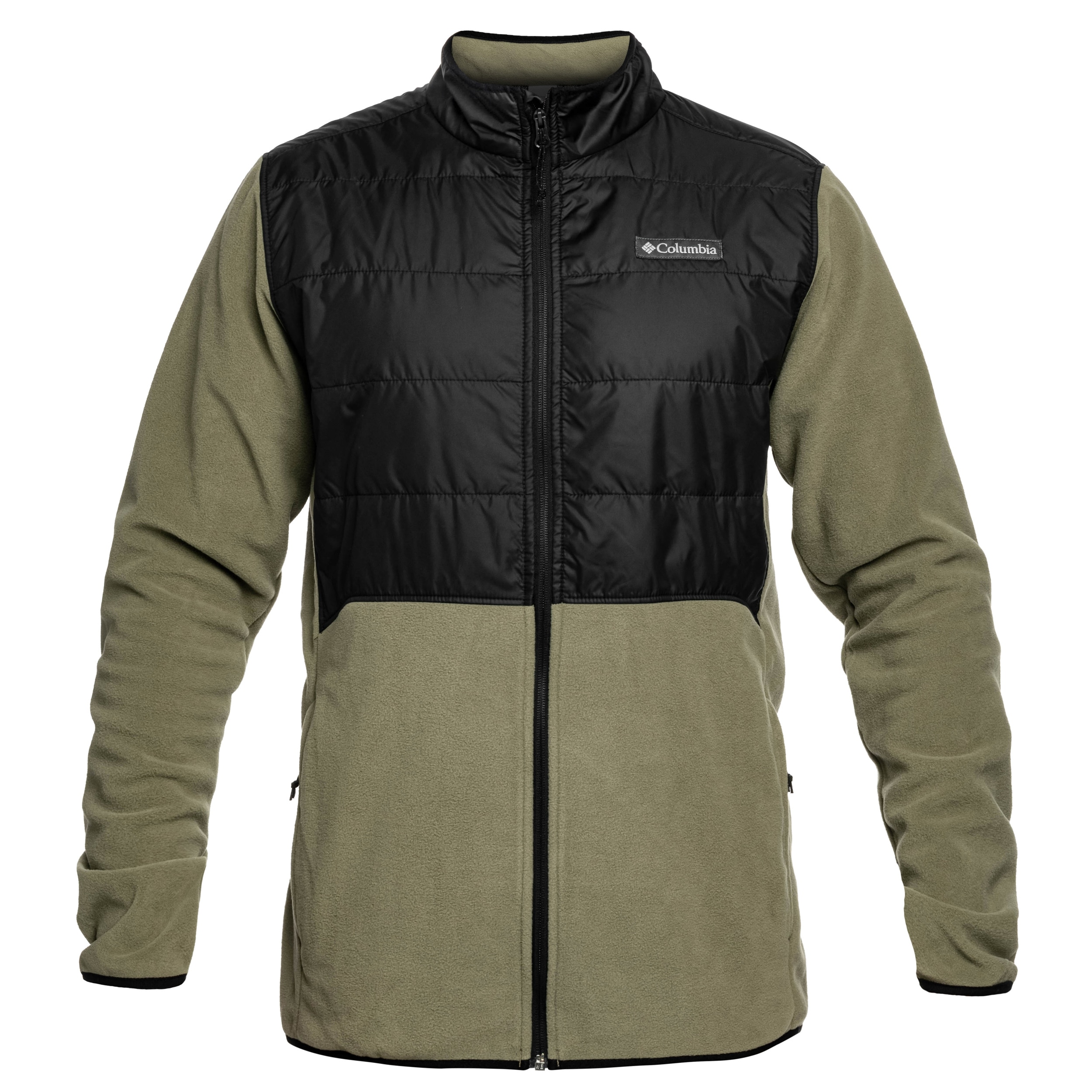 Флісова кофта Columbia Basin Butte II Hybrid Fleece Jacket - Stone Green/Black