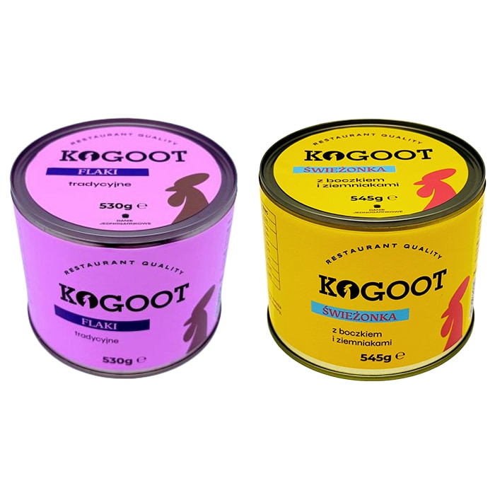 Żywność konserwowana Kogoot - Flaki tradycyjne 530 g, Świeżonka 545 g