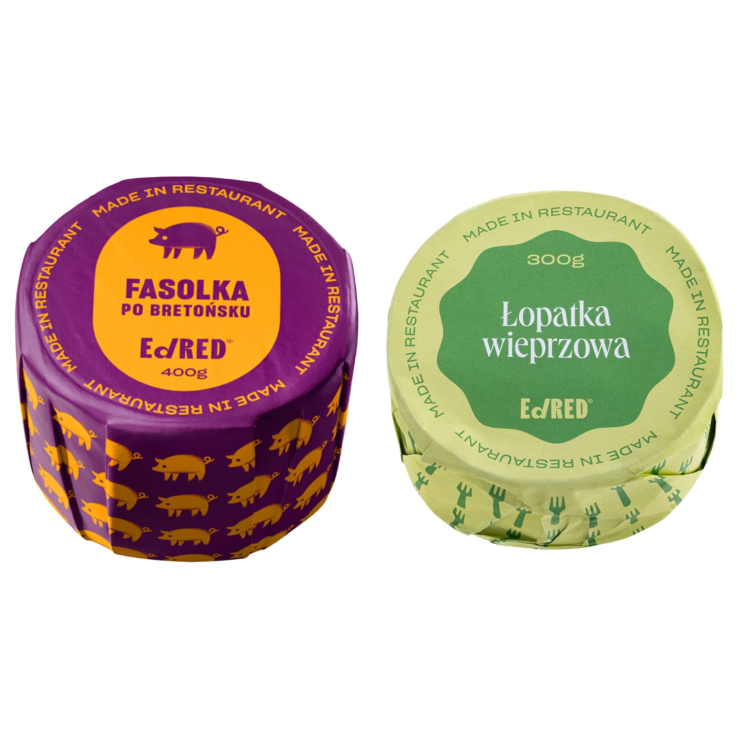 Żywność konserwowana Ed Red - Fasolka po bretońsku 400 g, Łopatka 300 g