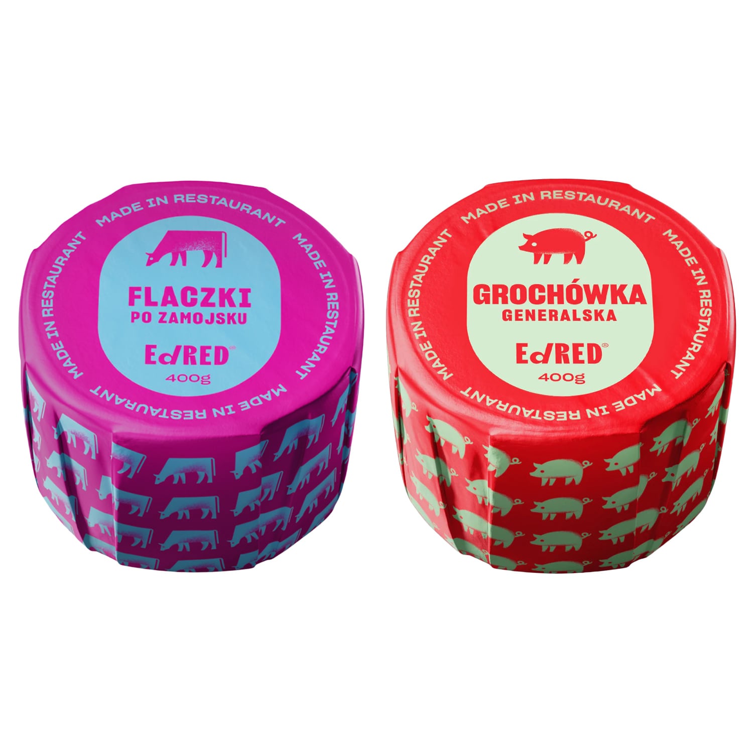 Консерви Ed Red - Фляки по-замойськи 400 г, Гороховий суп 400 г