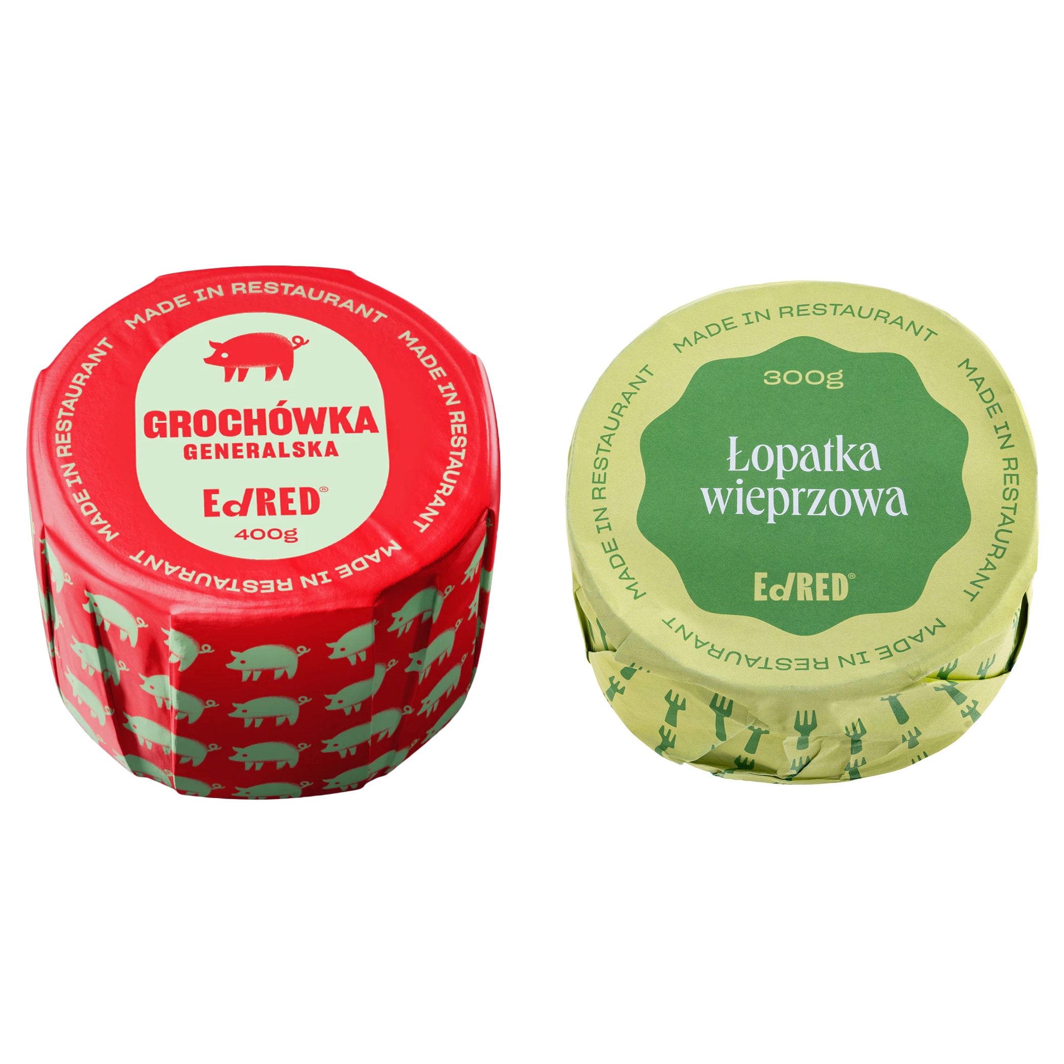 Żywność konserwowana Ed Red - Grochówka 400 g, Łopatka 300 g