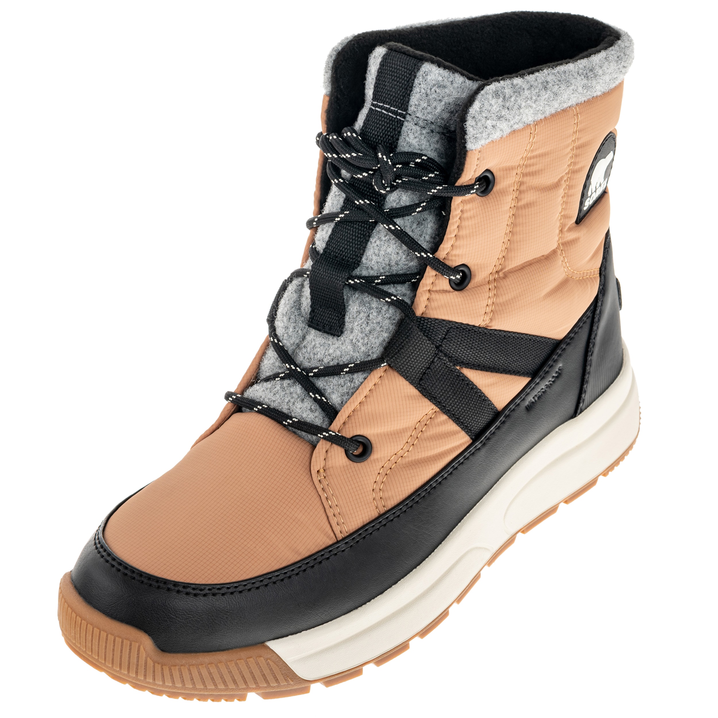 Buty damskie Sorel Whitney III Mid Waterproof - Tawny Buff/Black