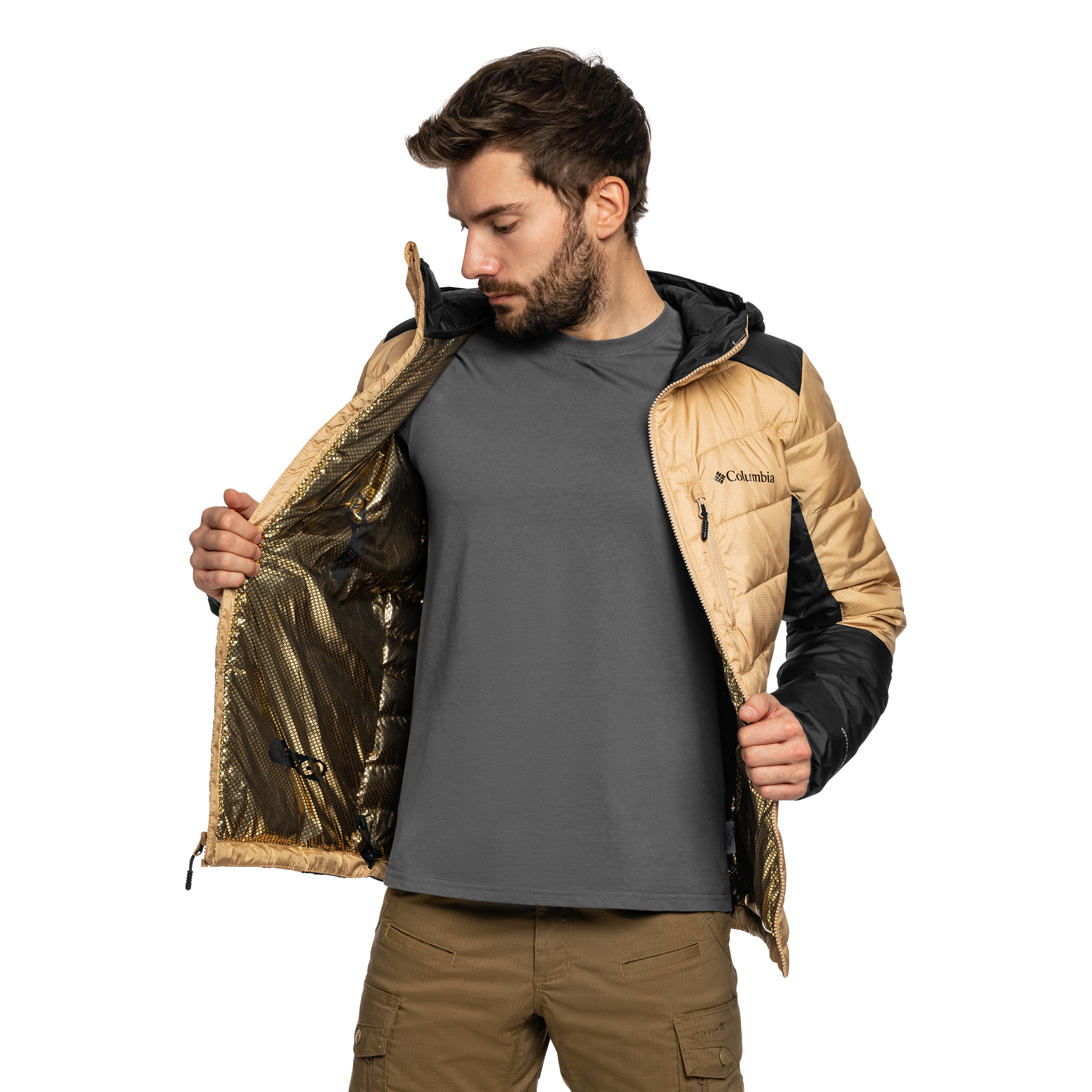 Kurtka Columbia Labyrinth Loop II Insulated Hooded - Canoe/Black